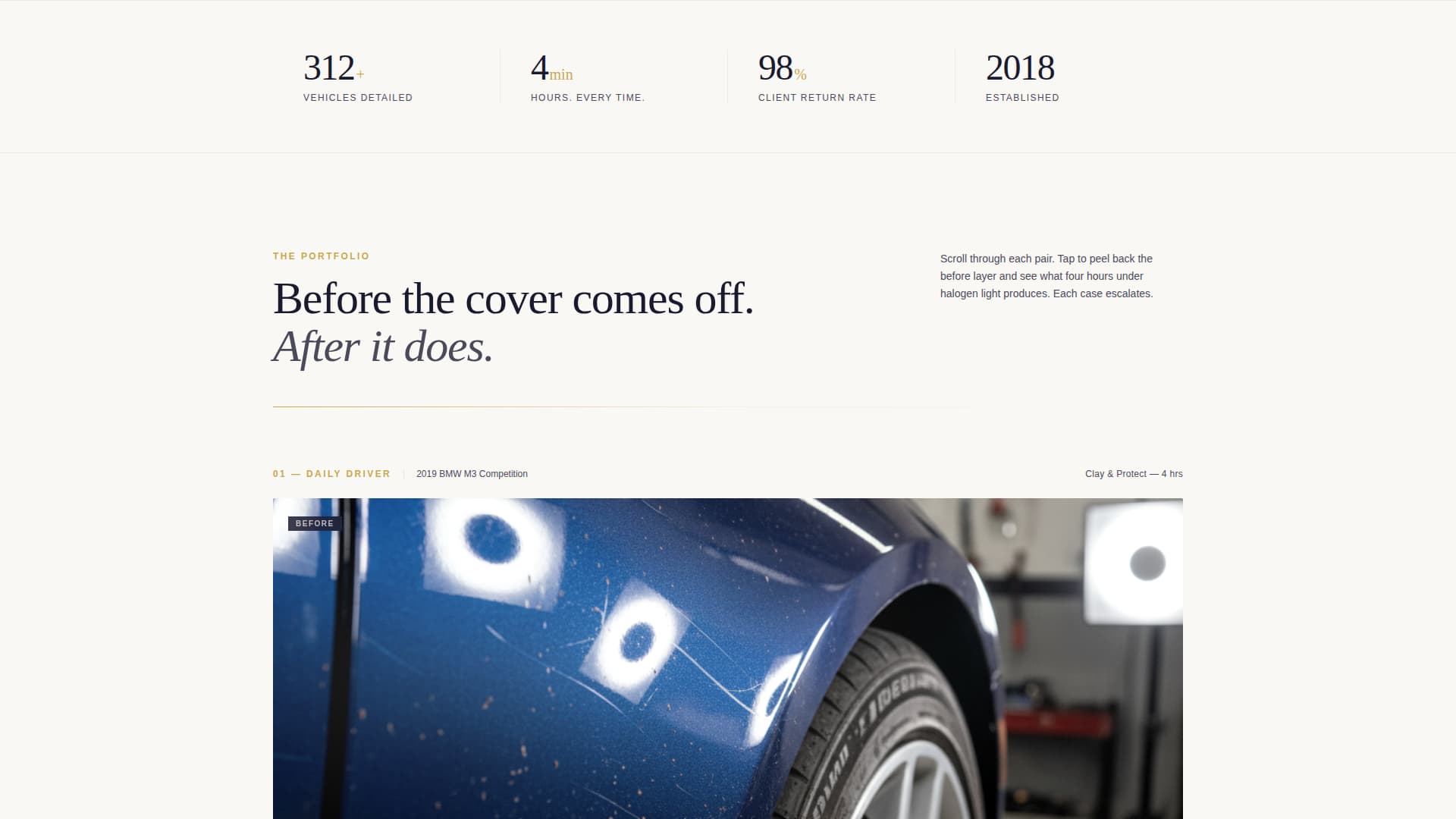 Gleam - Immaculate Autodetailing Landing Page Template