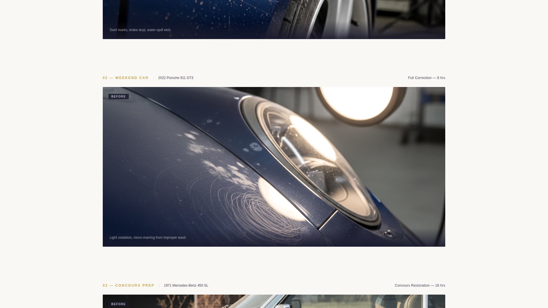 Gleam - Immaculate Autodetailing Landing Page Template