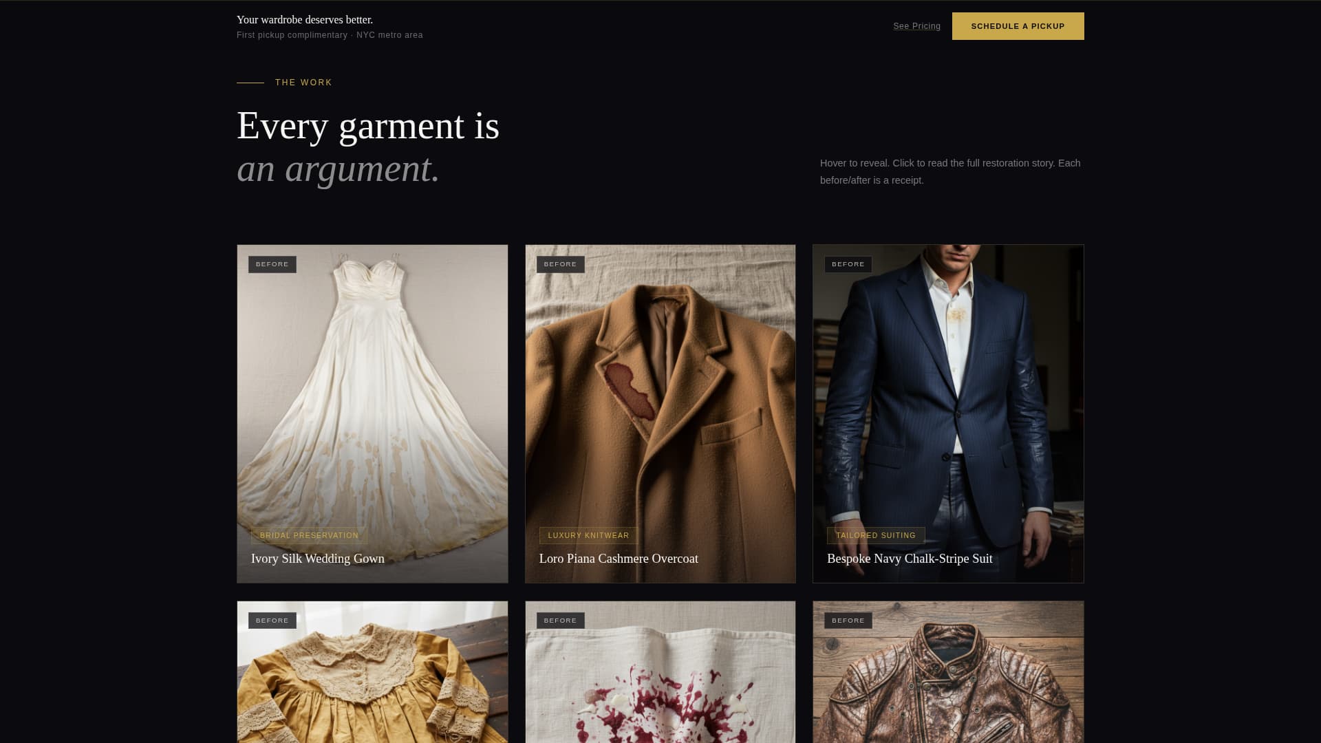 Press - Luxe Garment Landing Page Template