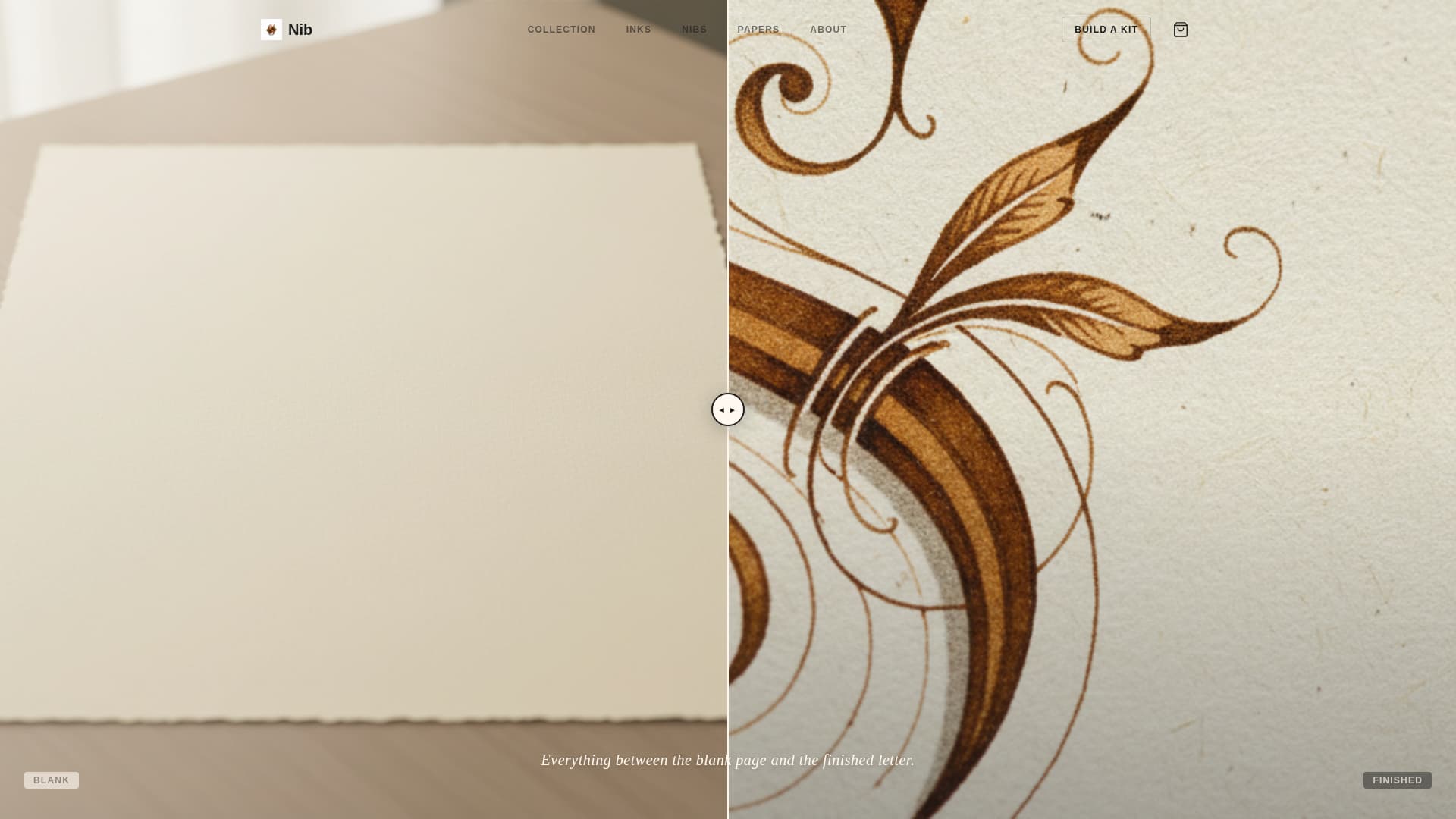 Nib — Expert Lettering Workshop Landing Page Template