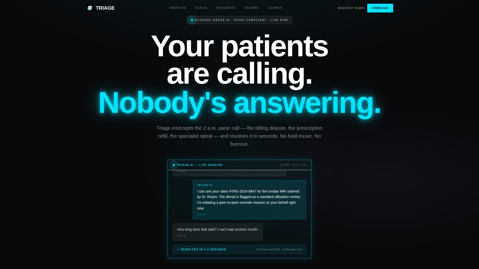 AI for Healthcare Specialist Professional Website Template