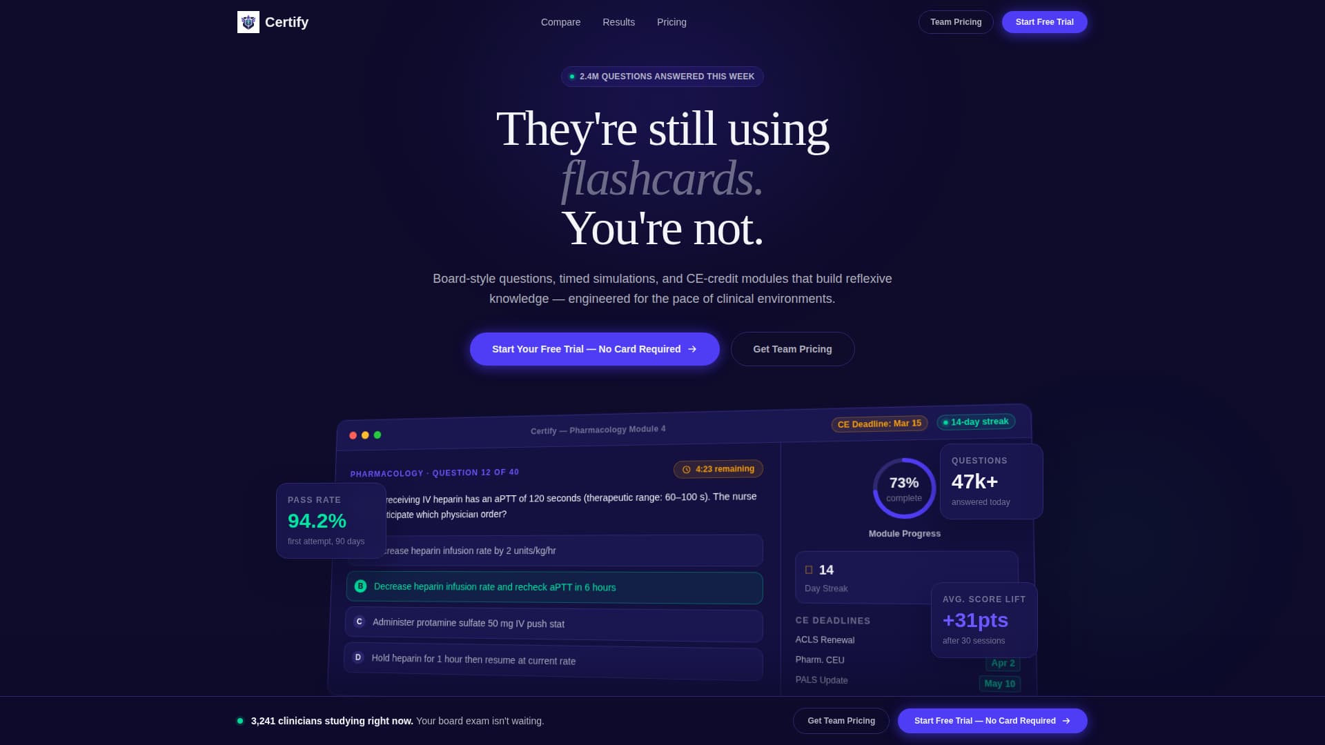 Certify - Powerful Healthcare Landing Page Template