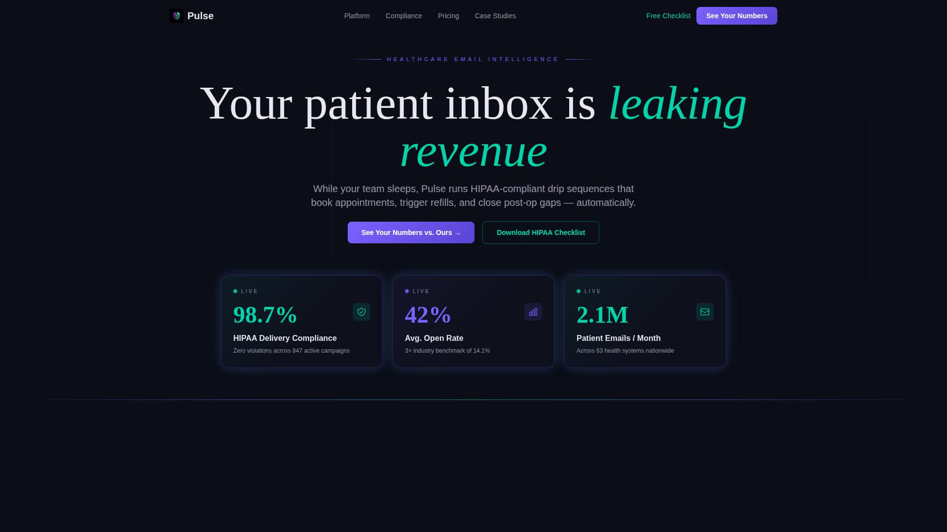 Healthcare Software Privacy Policy Website Template