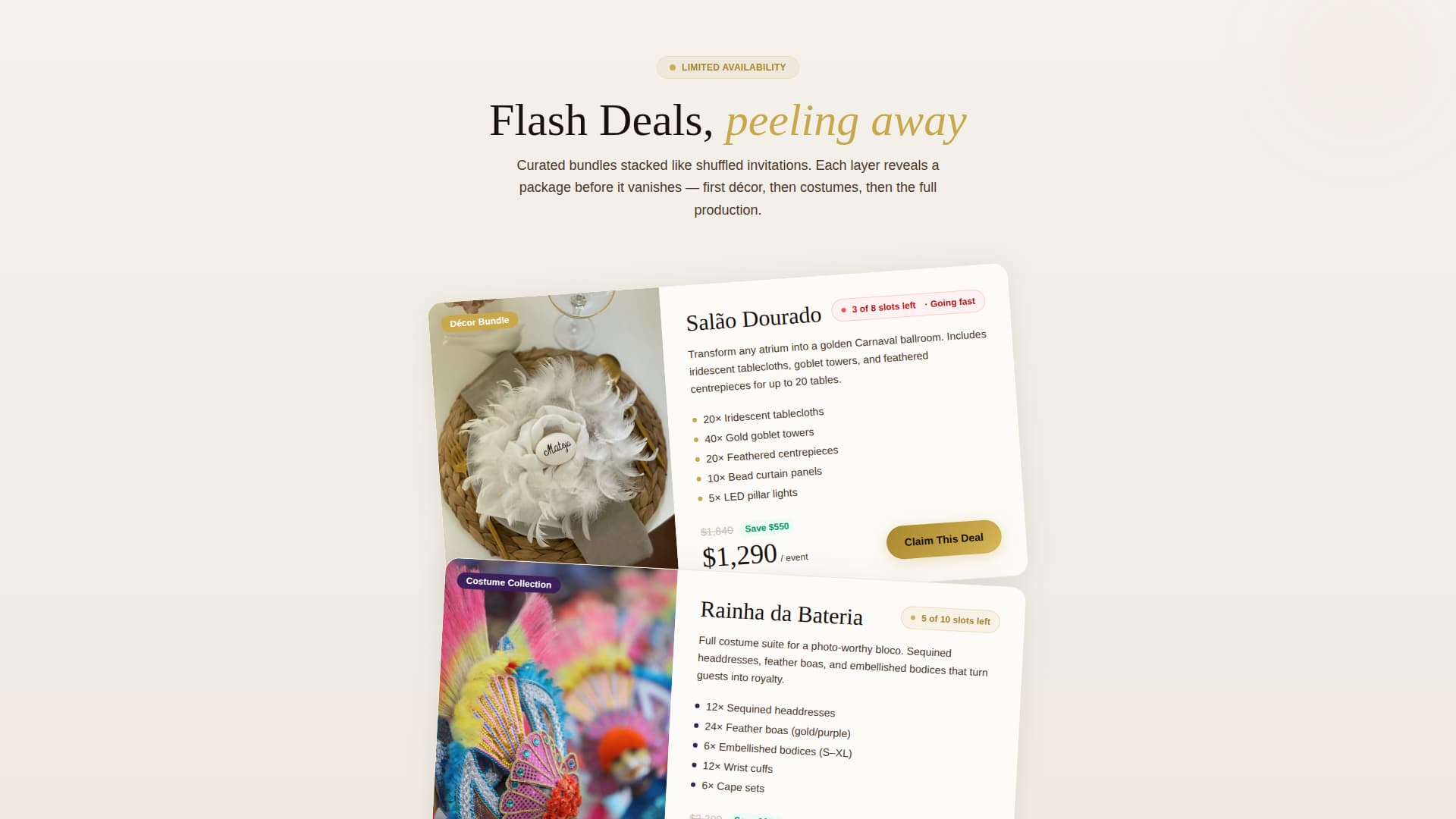 Bloco - Luxe Carnival Landing Page Template