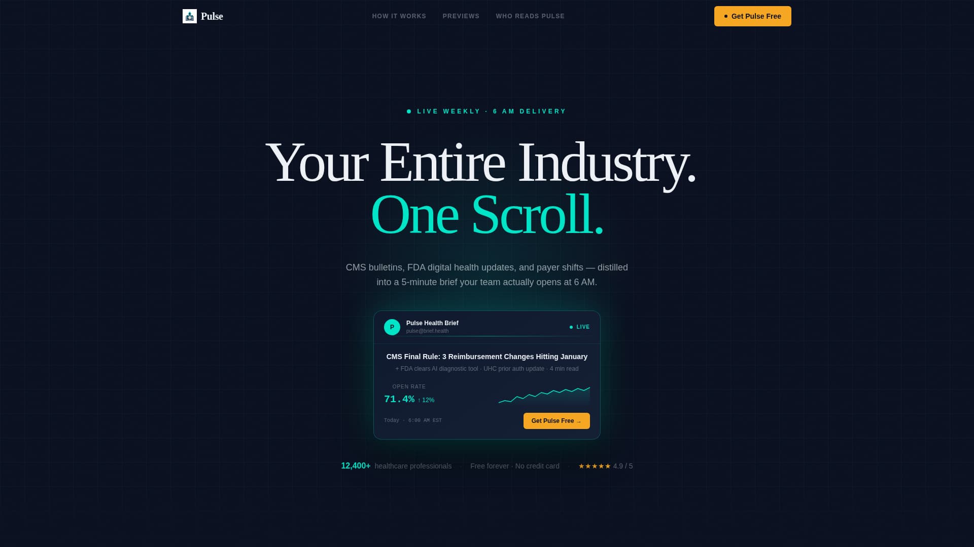 Healthcare Email Marketing Specialist Privacy Policy Website Template