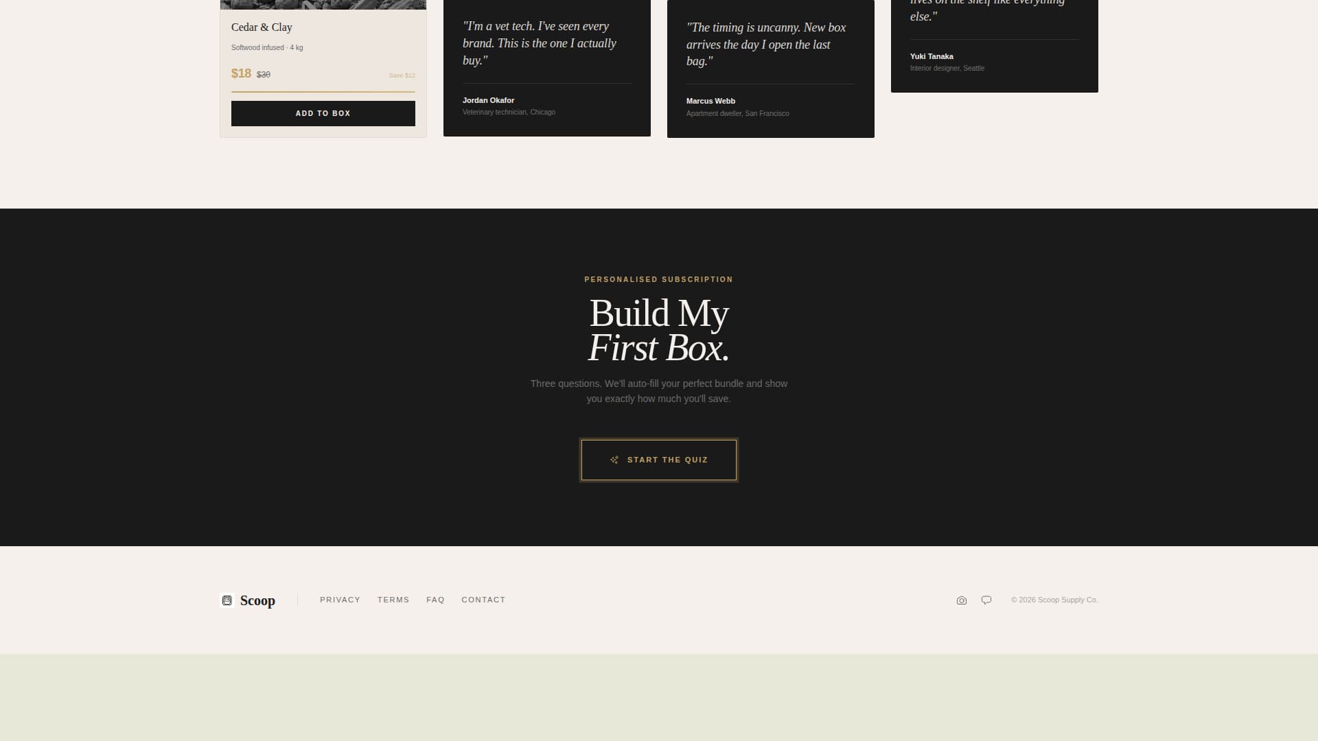 Scoop - Premium Subscription Landing Page Template