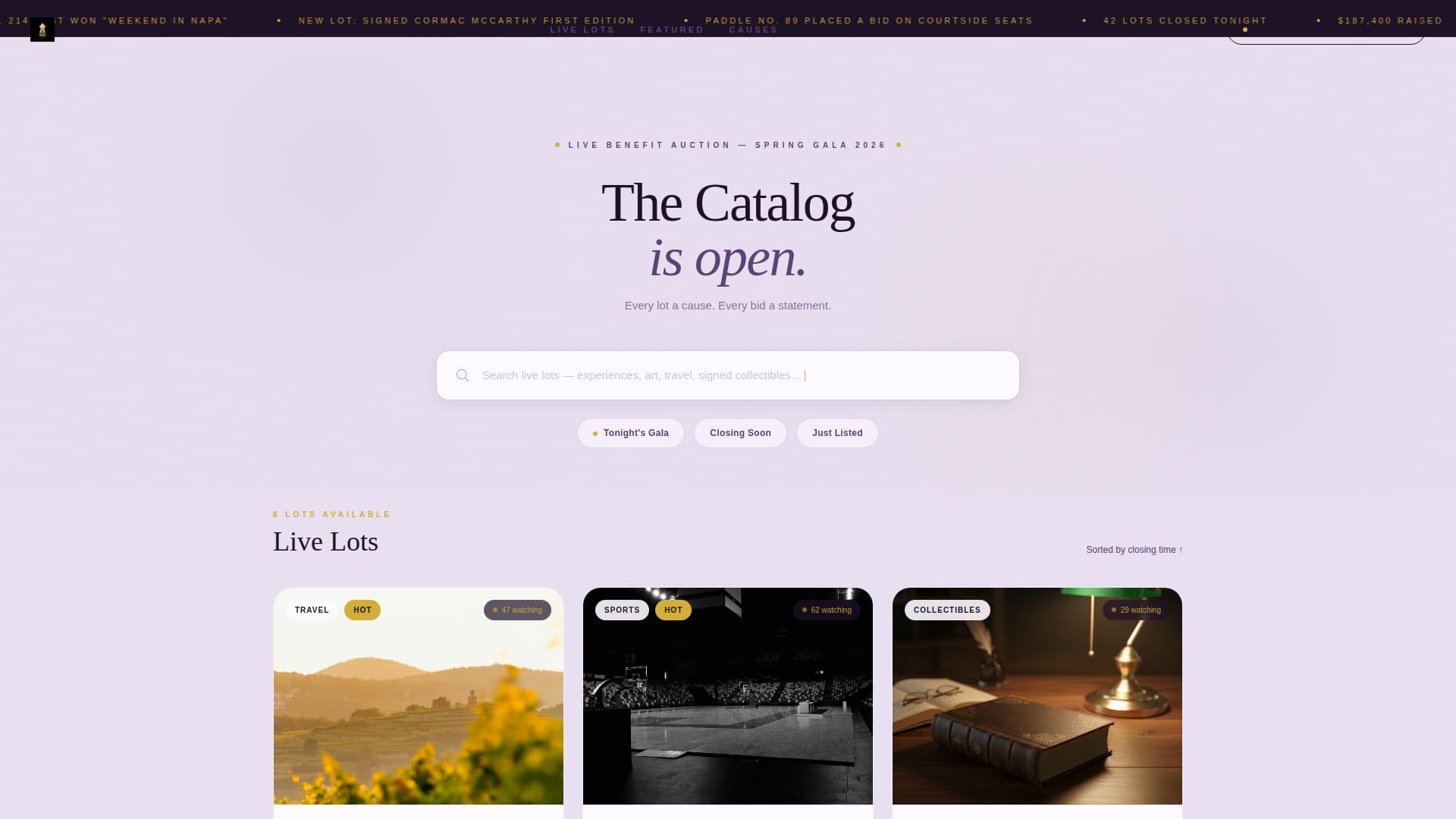 Gavel - Elegant Charity Landing Page Template