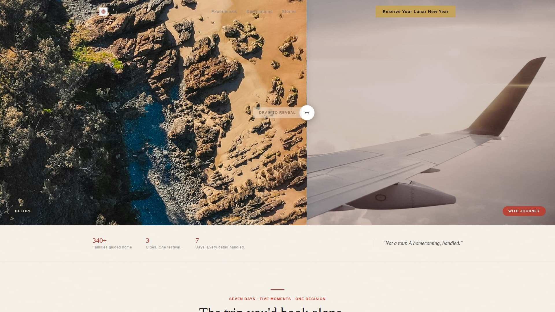 Journey - Extraordinary Travel Landing Page Template