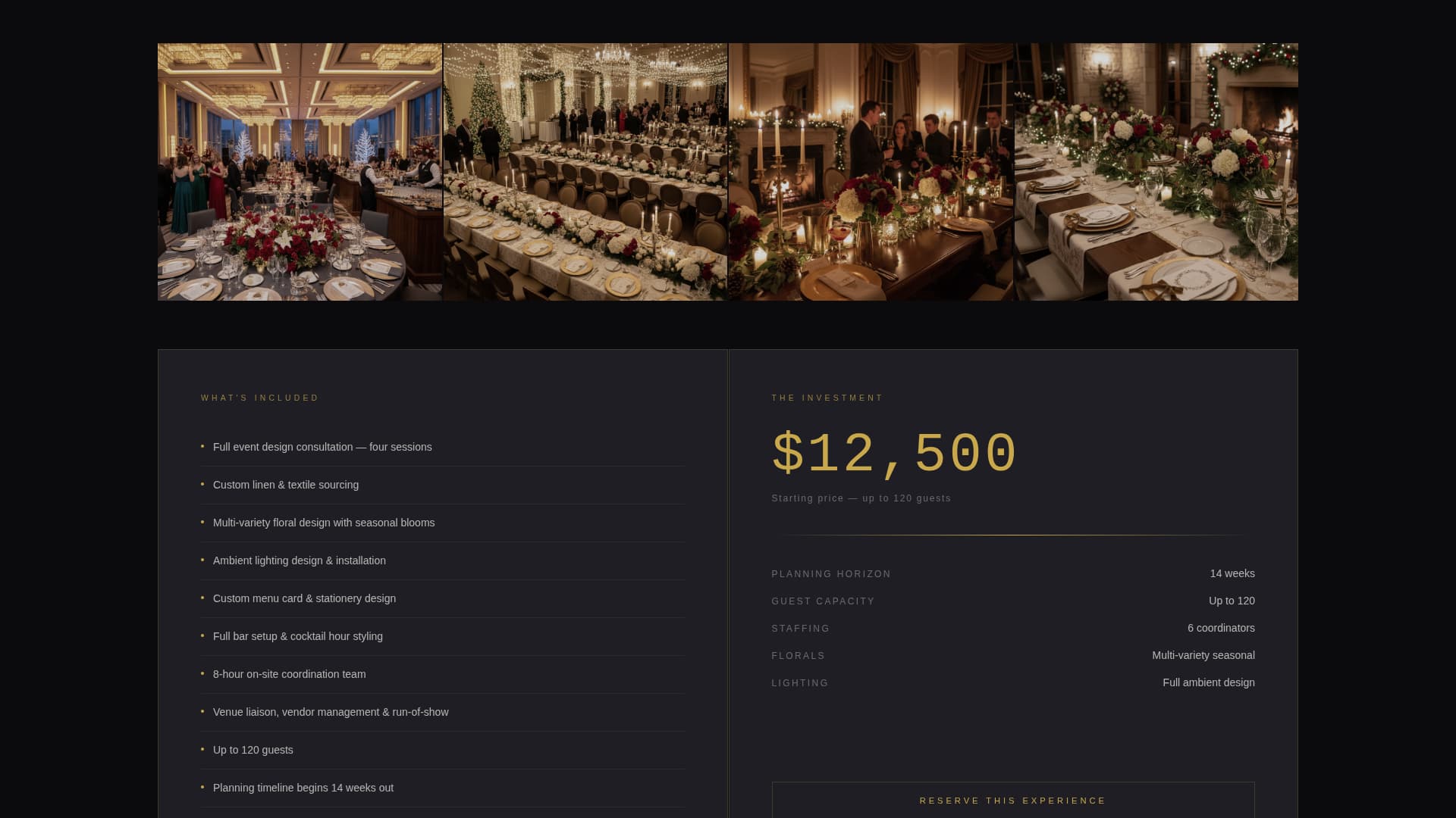 Tidings - Luxe Christmas Landing Page Template