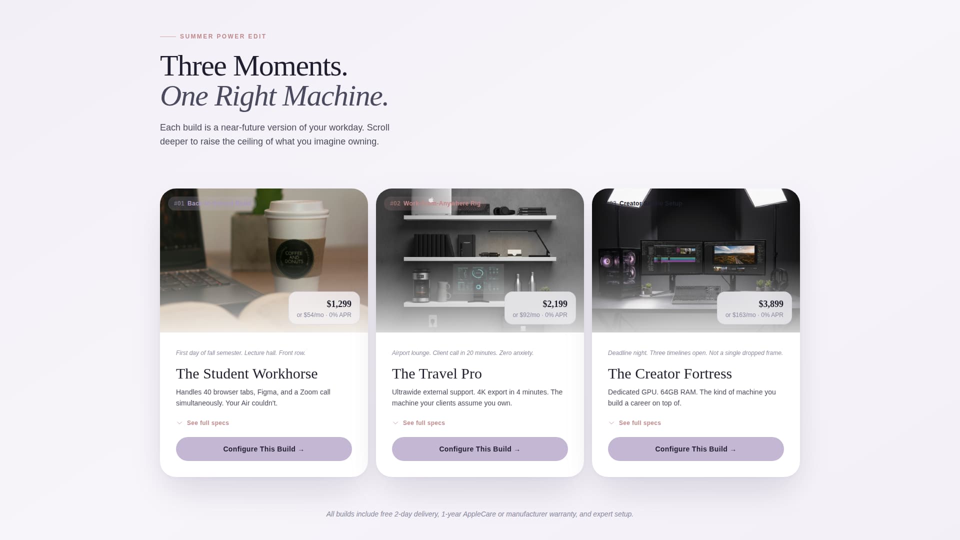Rig - Luxe Computer Landing Page Template
