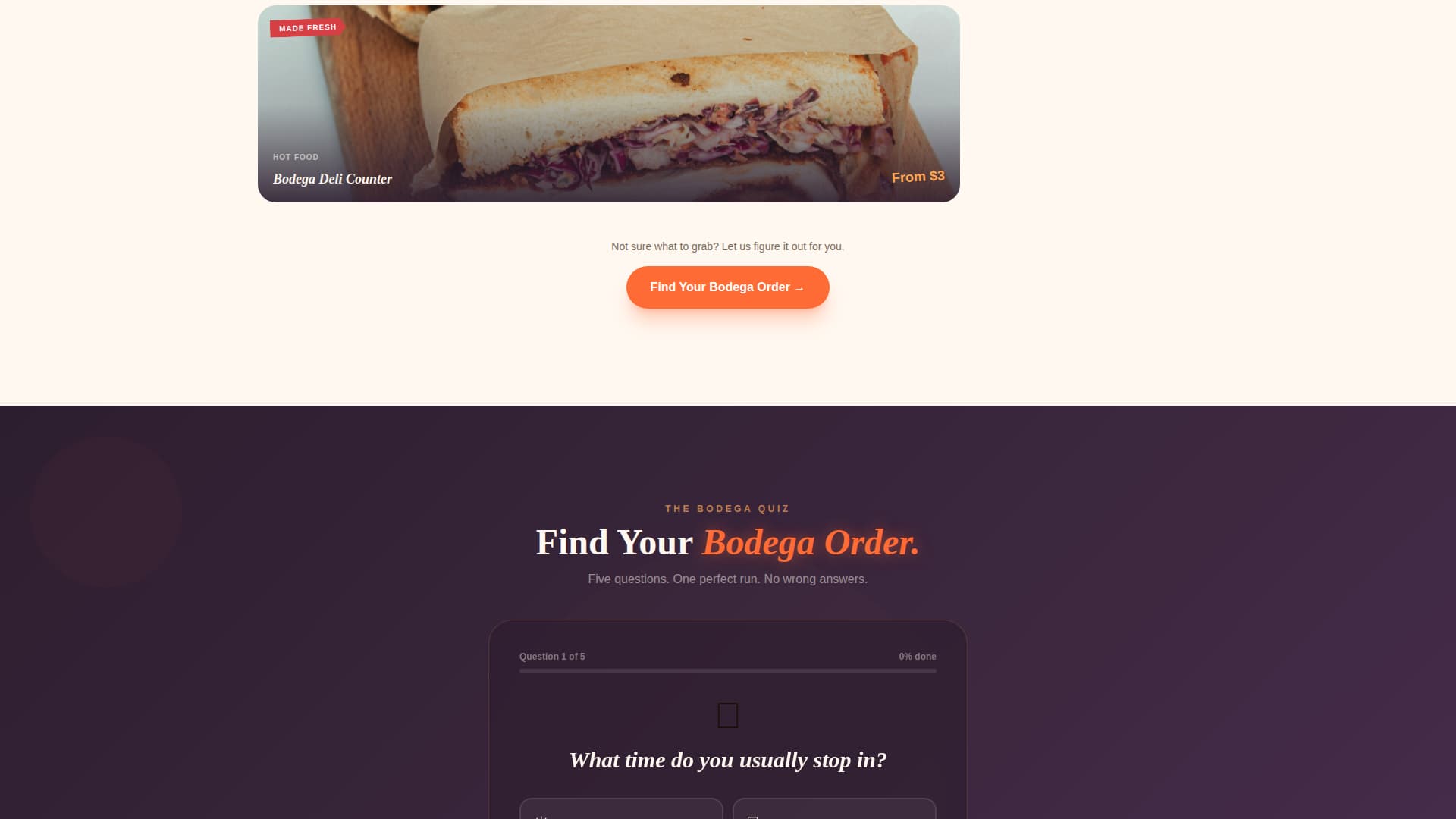 Bodega - Vibrant Convenience Landing Page Template
