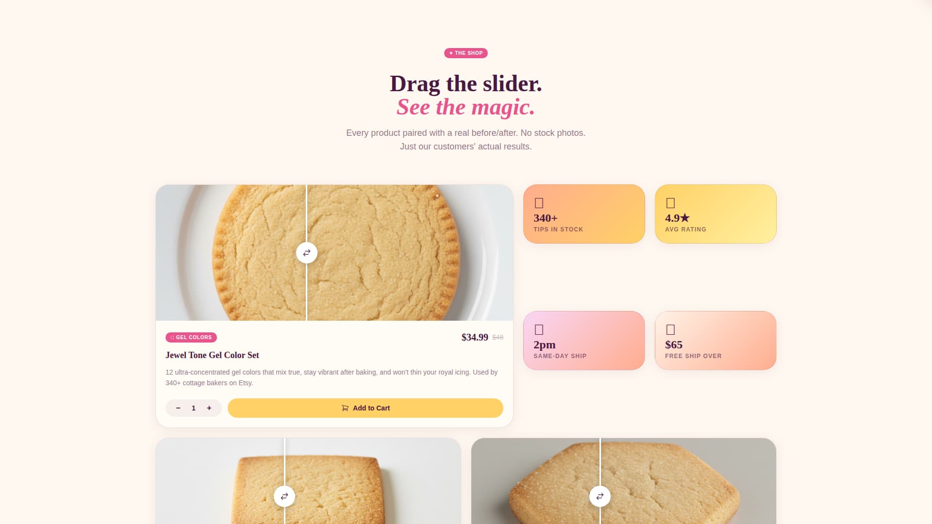 Frost - Playful Cookiedecorating Landing Page Template
