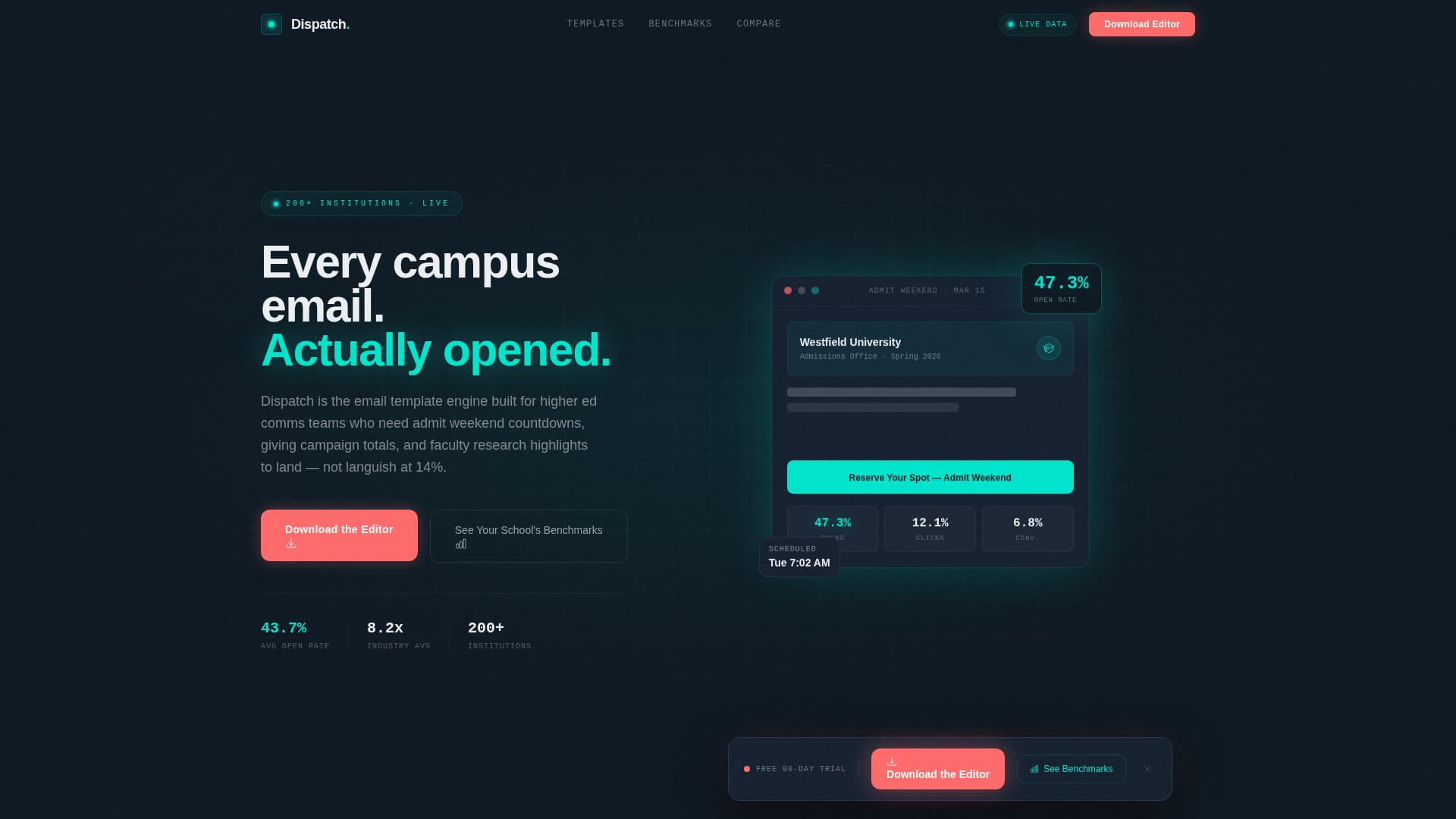 Higher Education Digital Presence Portfolio Website Template