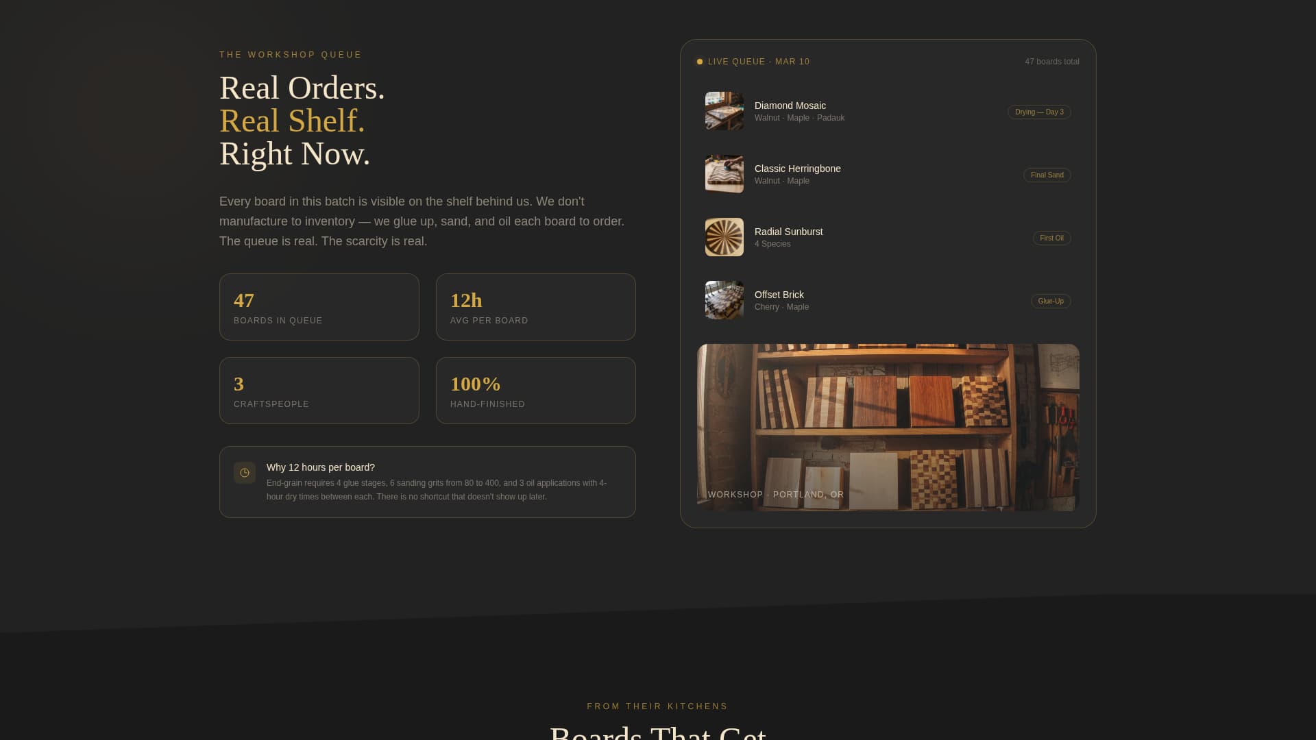 Carve - Heirloom Kitchenware Landing Page Template