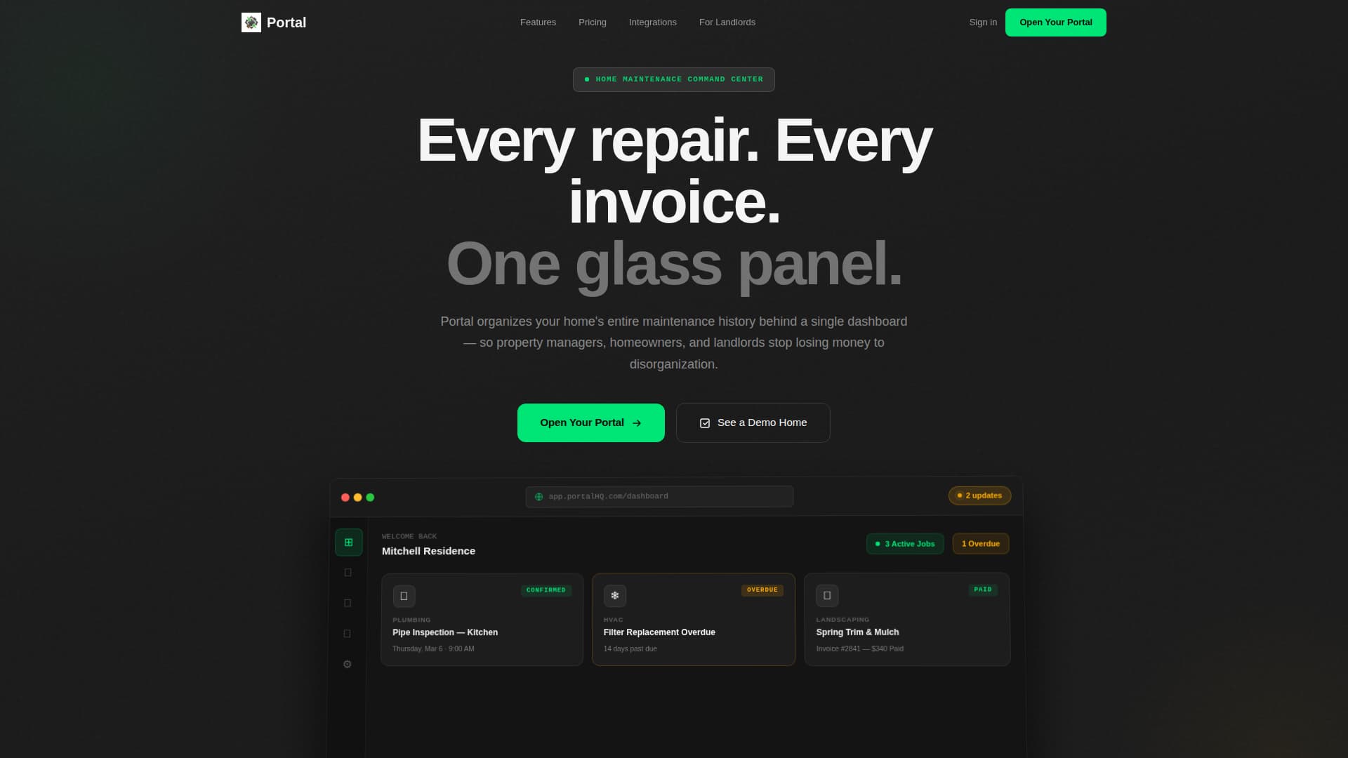 Prism — Home Ops Landing Page Template