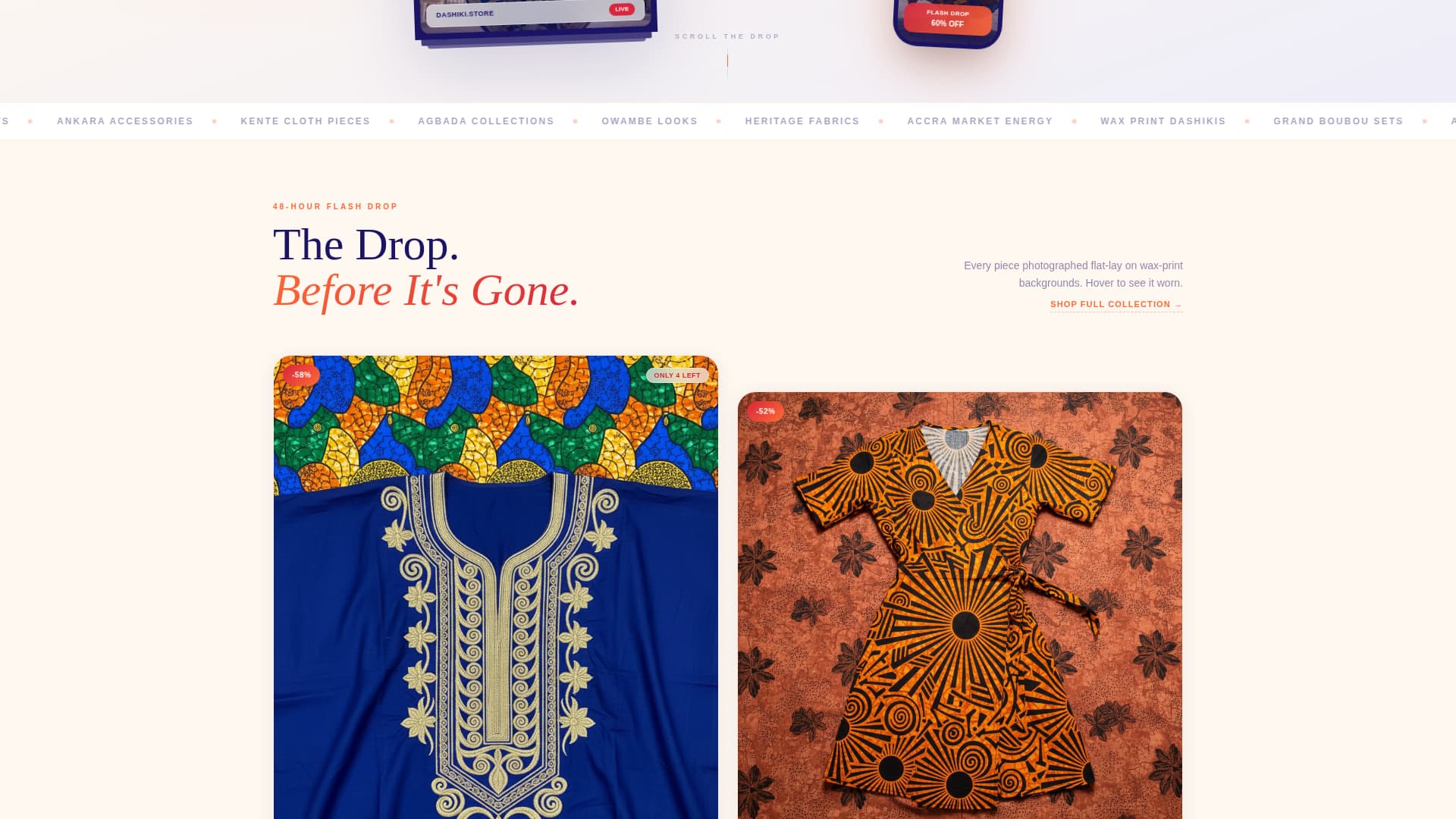 Dashiki - Vibrant Africanclothing Landing Page Template