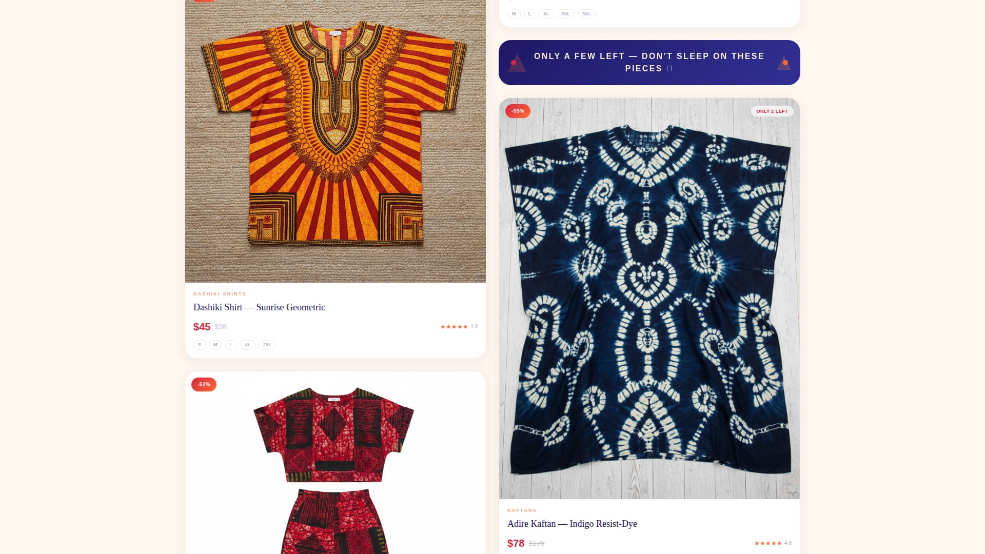Dashiki - Vibrant Africanclothing Landing Page Template