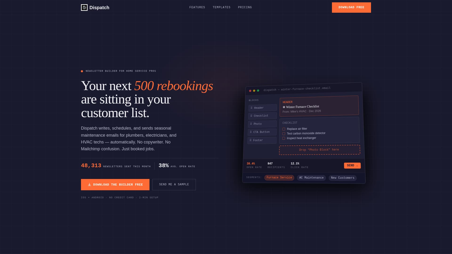 Catalyst — Home Ops Landing Page Template