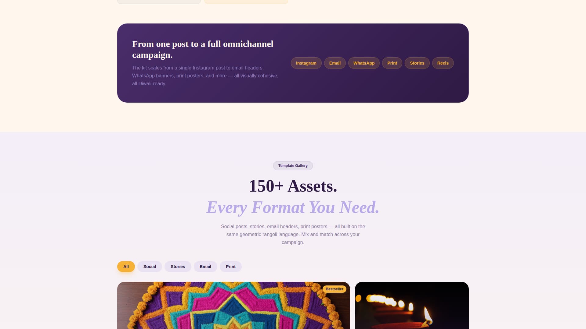 Diwali Business Pricing Website Template