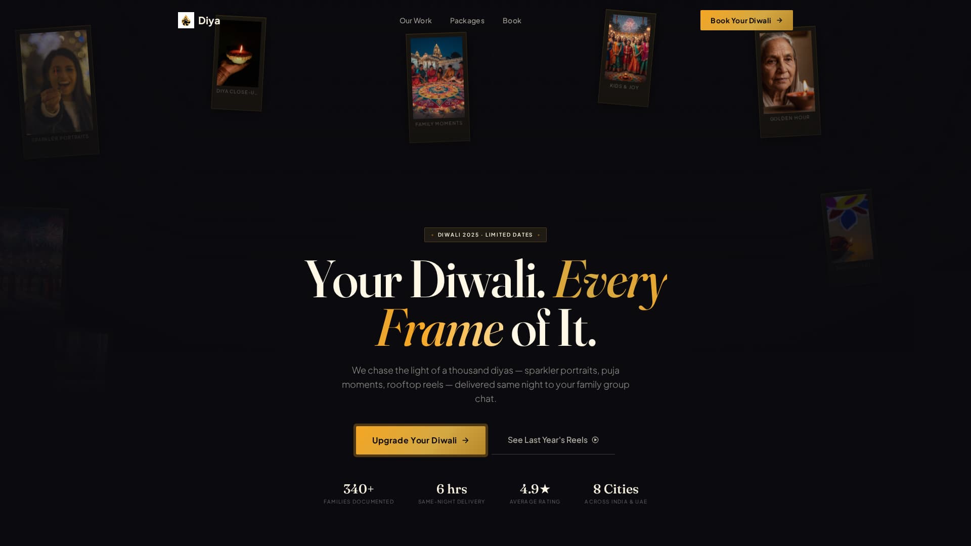 Diwali Business Booking Website Template