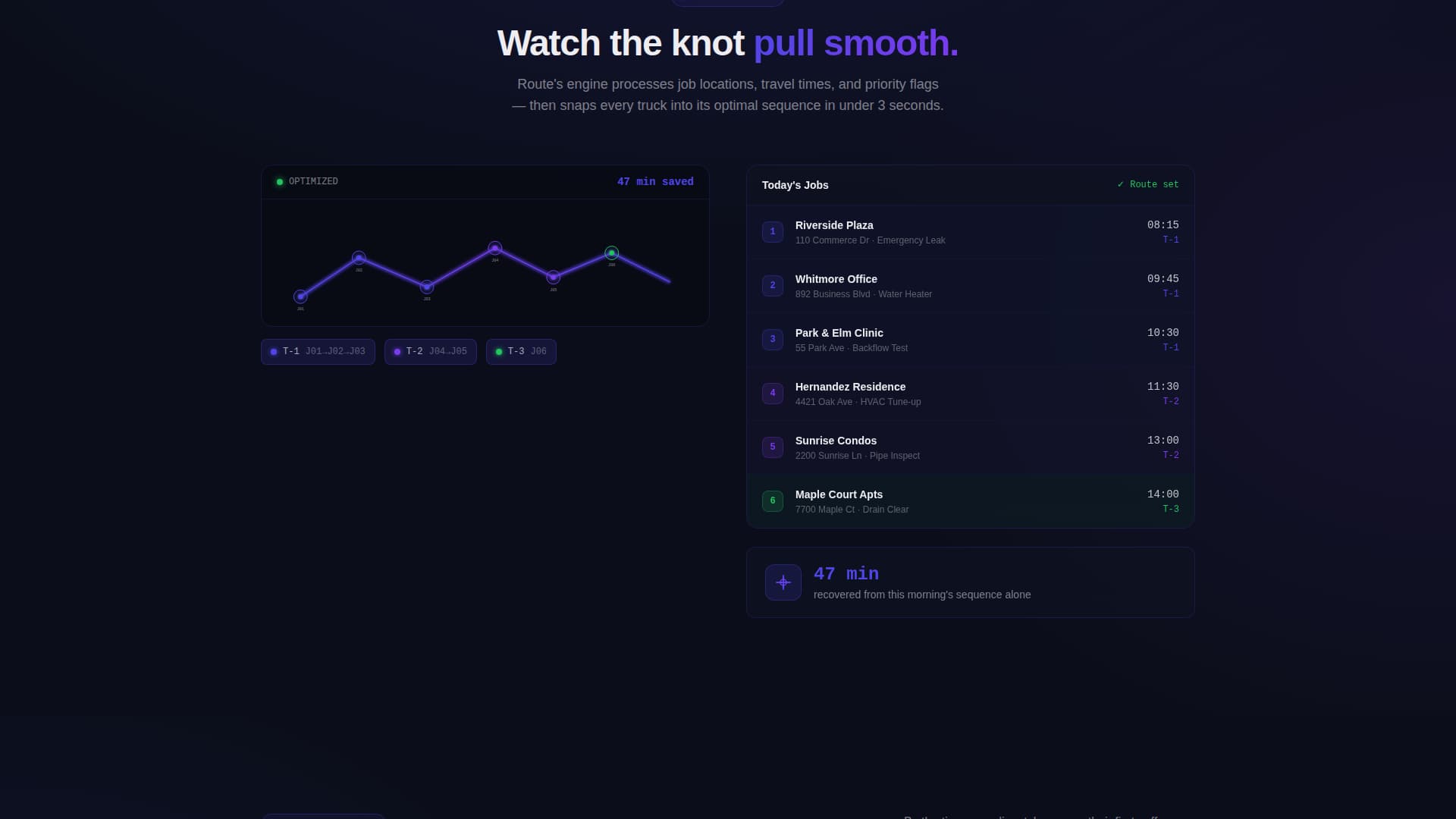 Route - Powerful Dispatch Landing Page Template