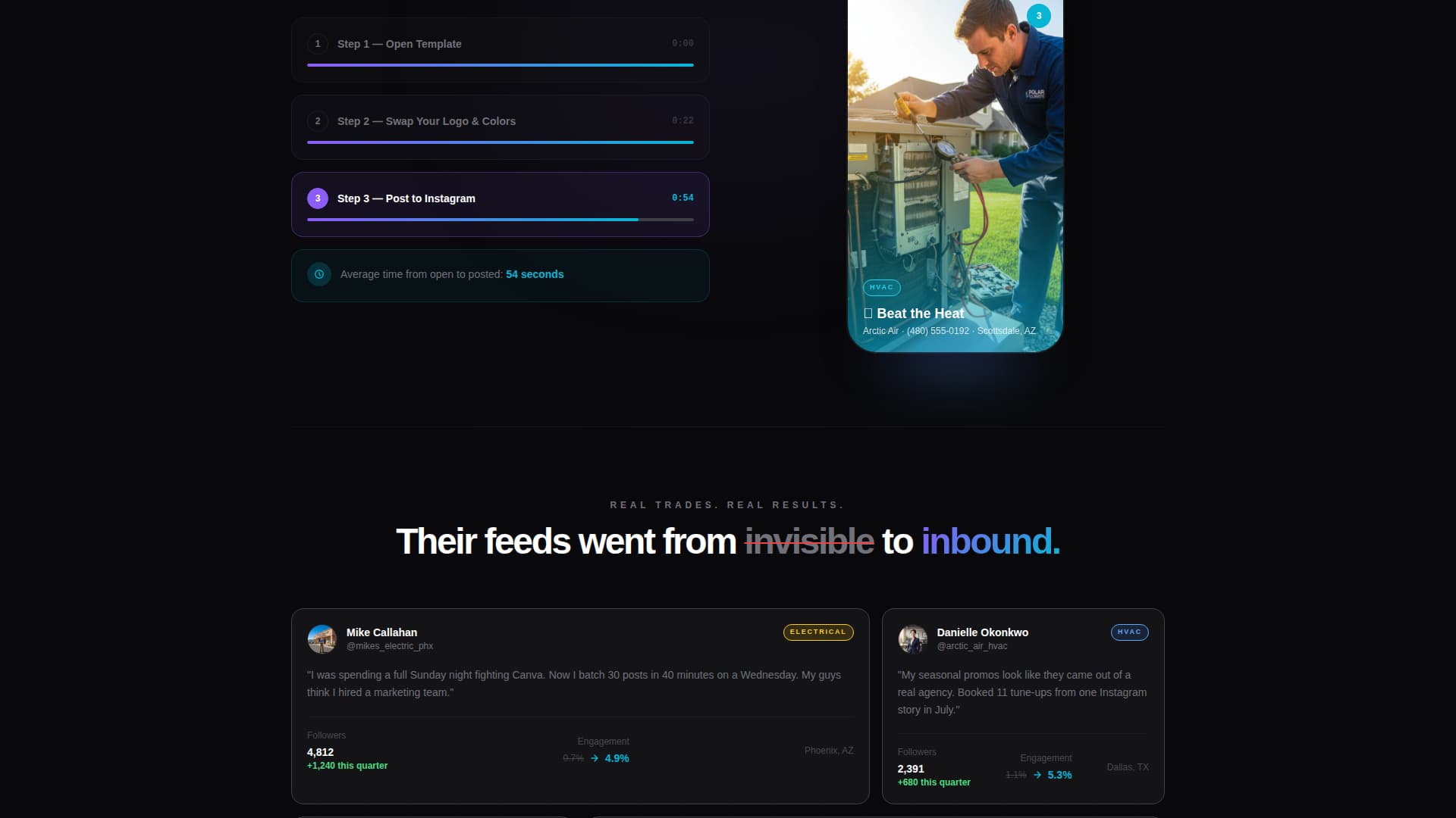 TradeKit - Scroll-Stopping Home Services Landing Page Template