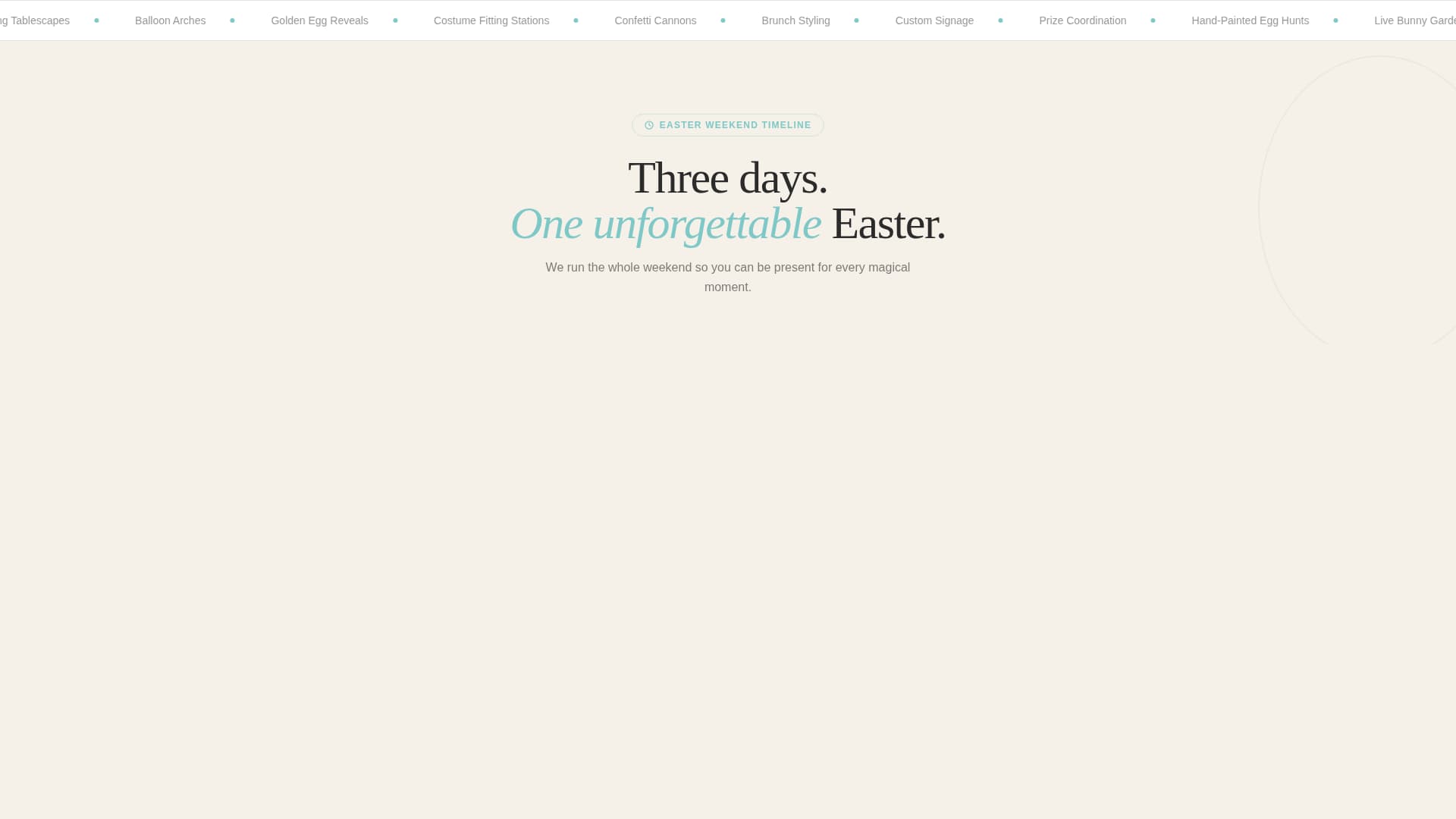 Easter Business Pricing Website Template