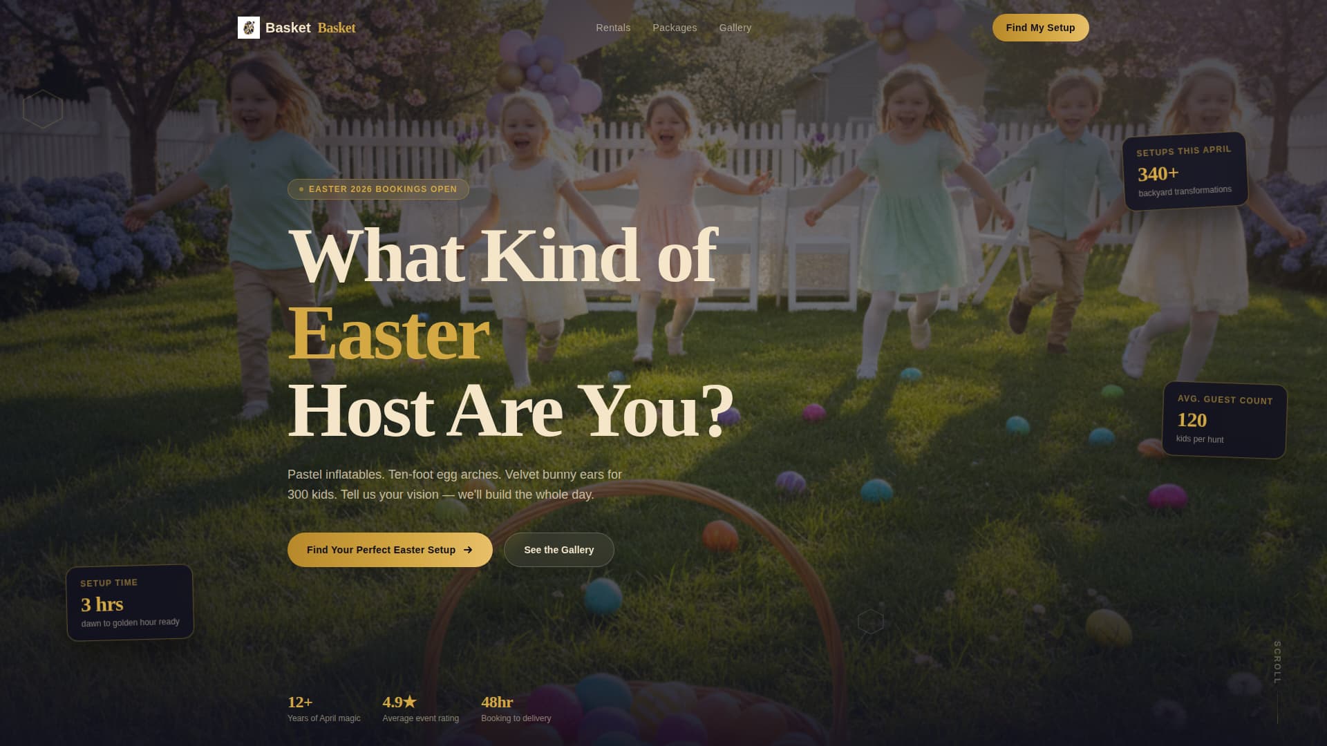 Easter Business Specialist Booking Website Template