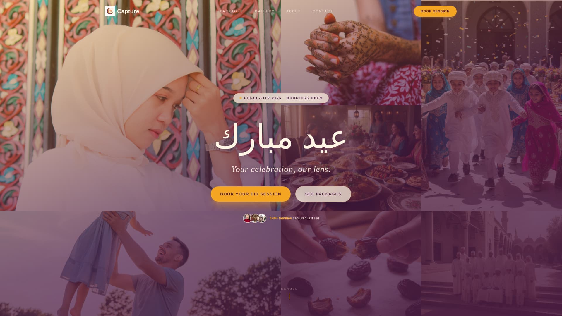 Eid Business Booking Website Template