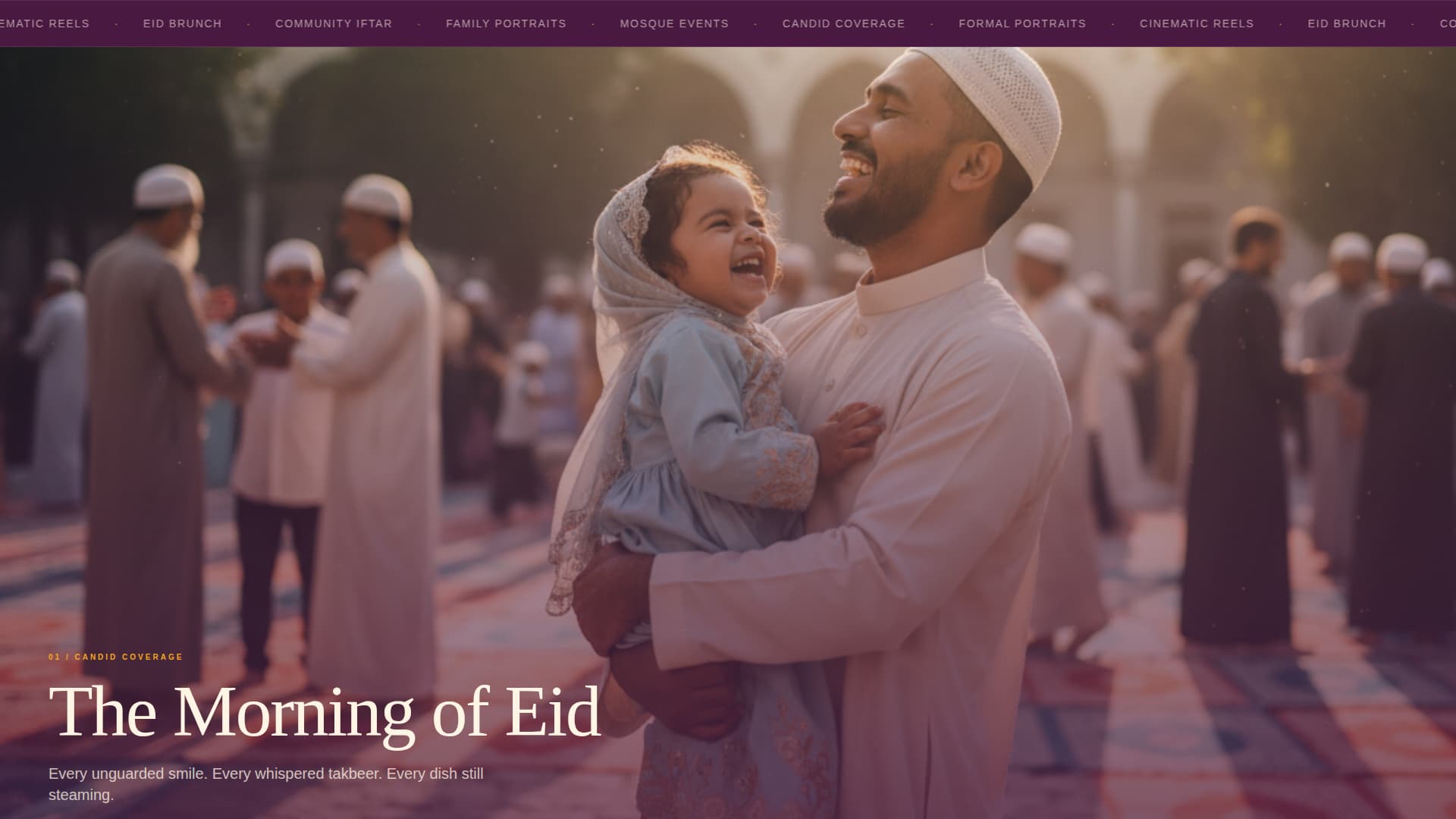 Eid Business Booking Website Template