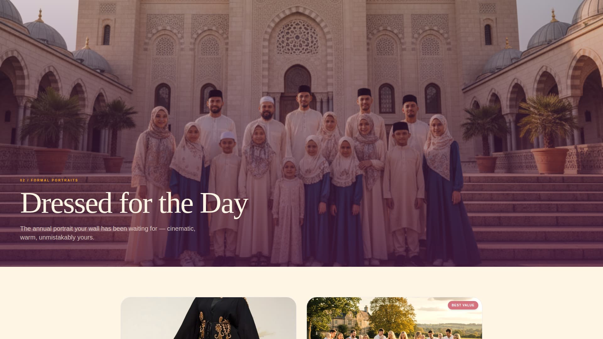 Eid Business Booking Website Template