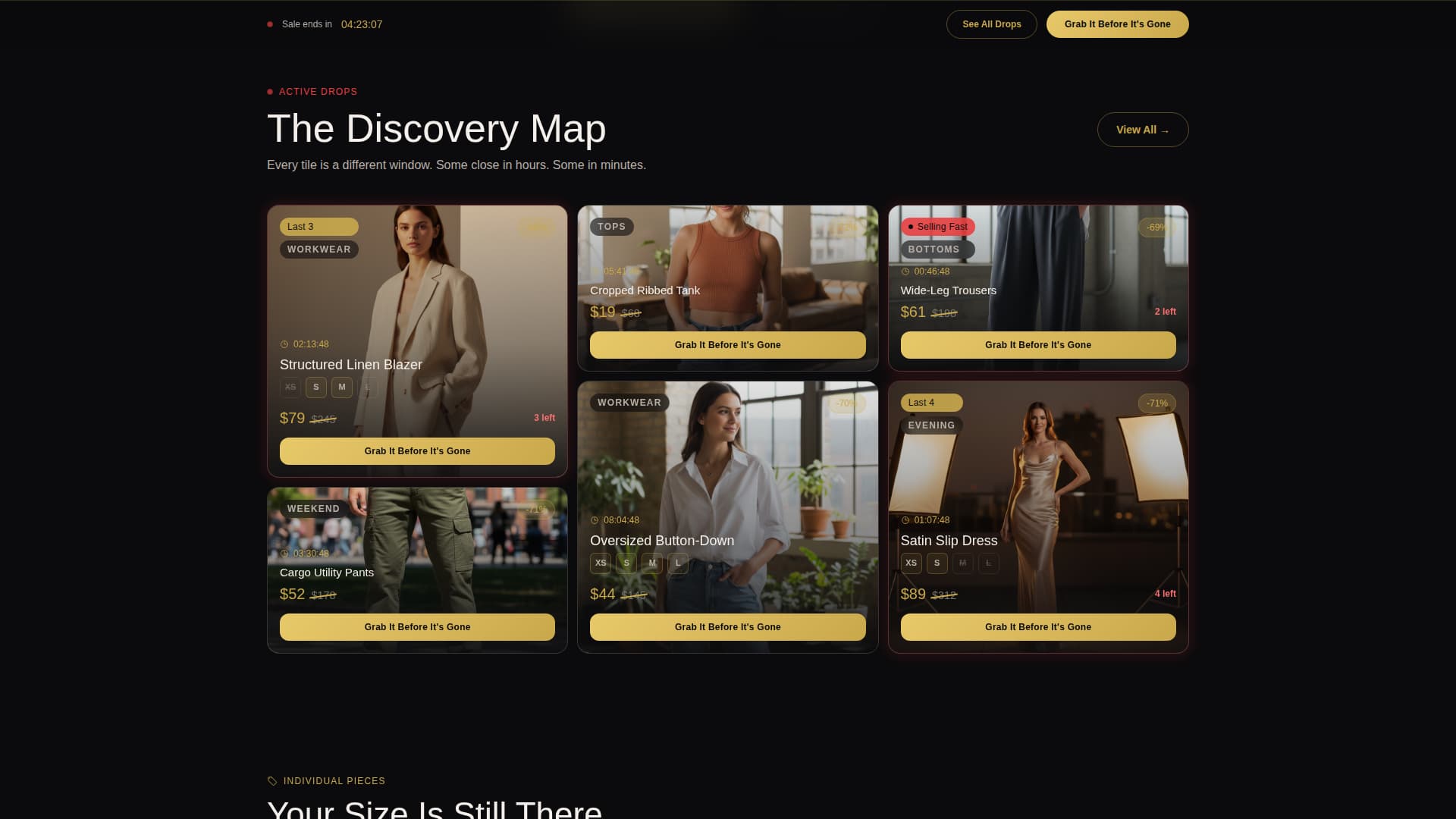 Drop - Urgent Fashion Landing Page Template