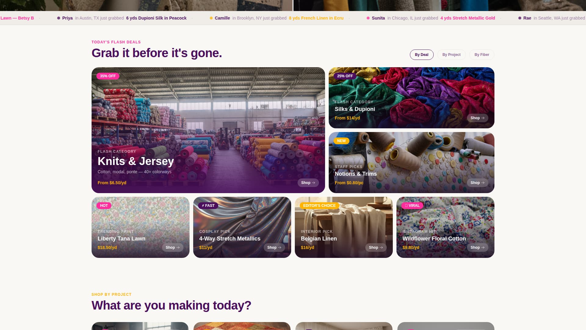 Arts & Crafts Store Professional Website Template