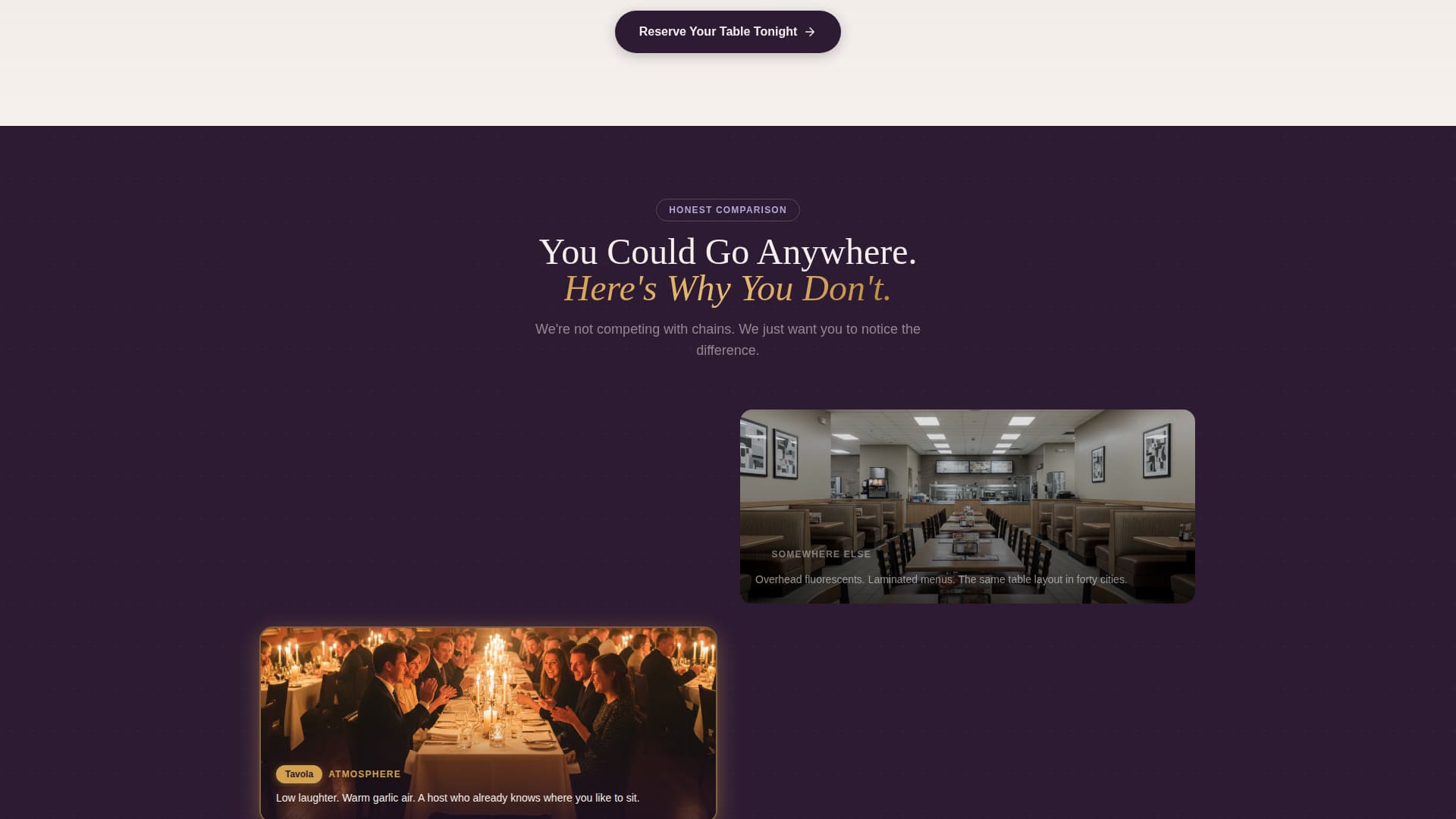 Tavola - Heartwarming Restaurant Landing Page Template