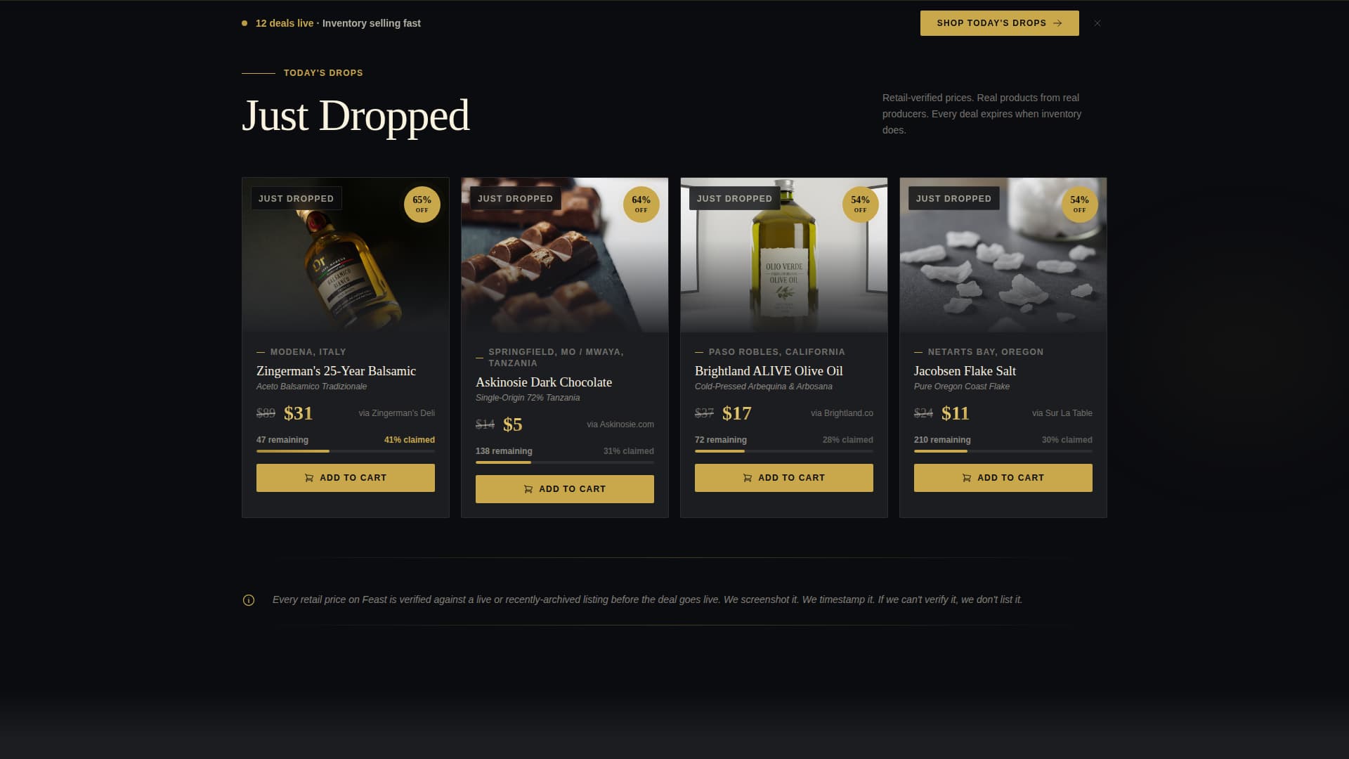 Feast - Exclusive Gourmet Landing Page Template