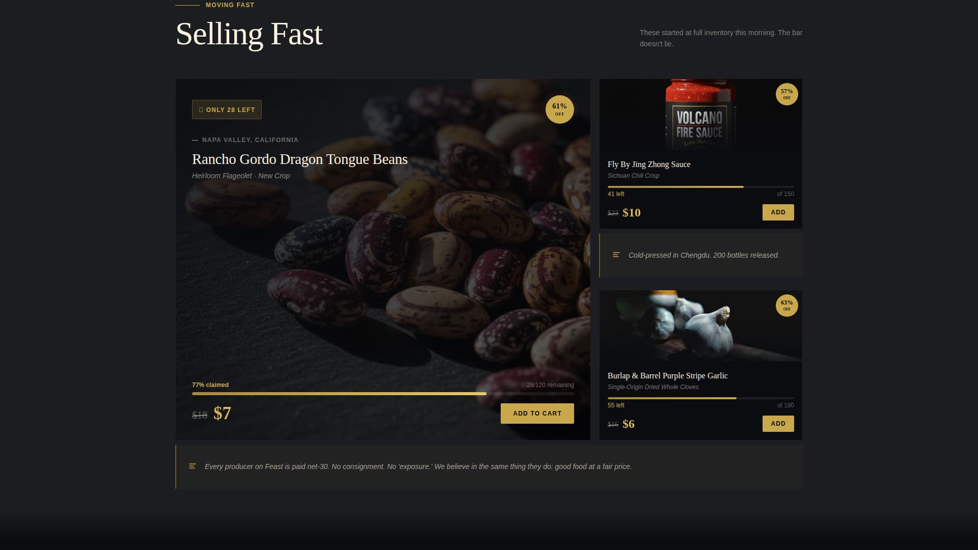 Feast - Exclusive Gourmet Landing Page Template