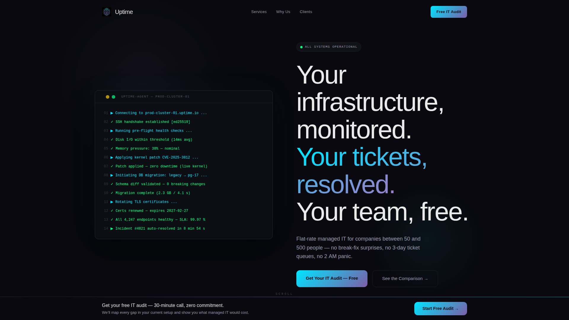 Integrity — Trustworthy Tech Support Landing Page Template