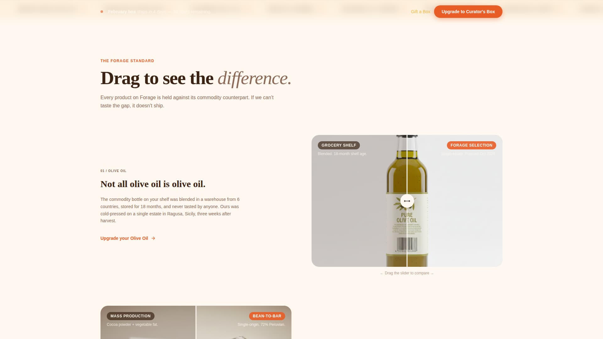 Forage - Artisan Gourmet Landing Page Template