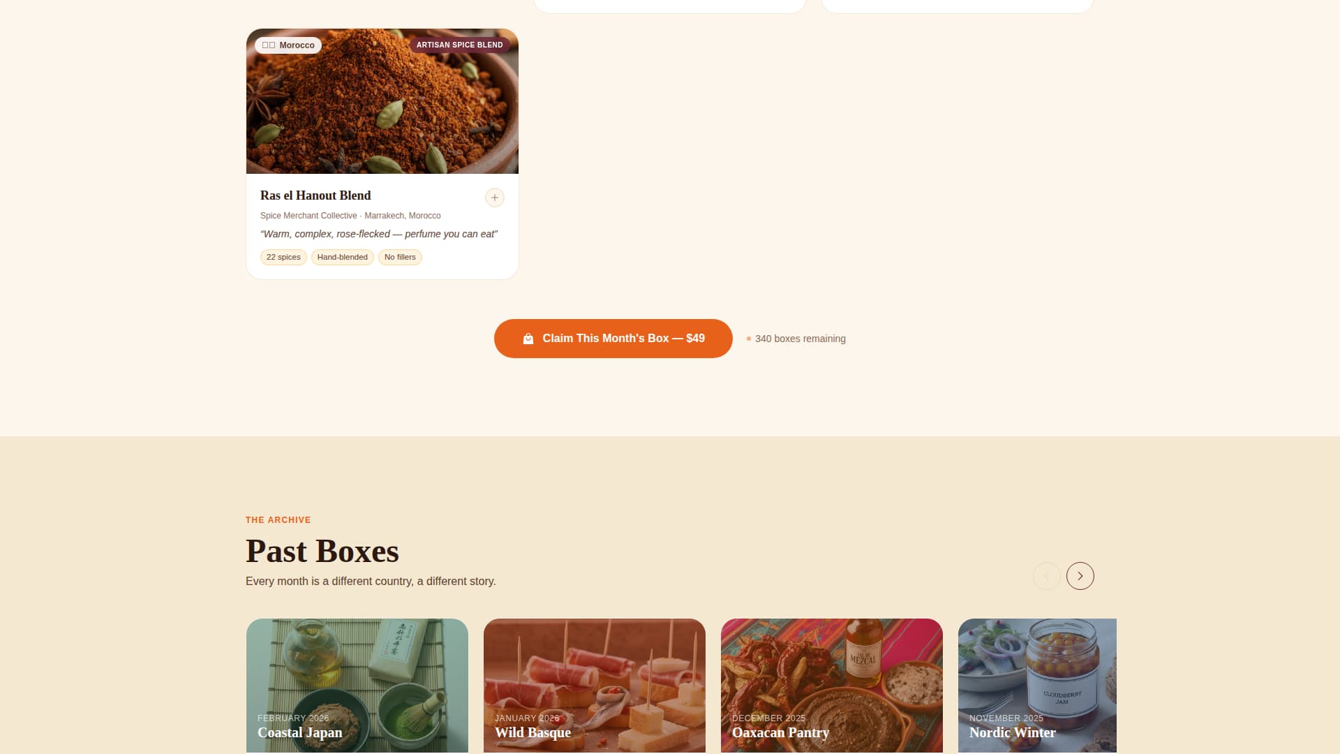 Savor - Curated Gourmet Landing Page Template