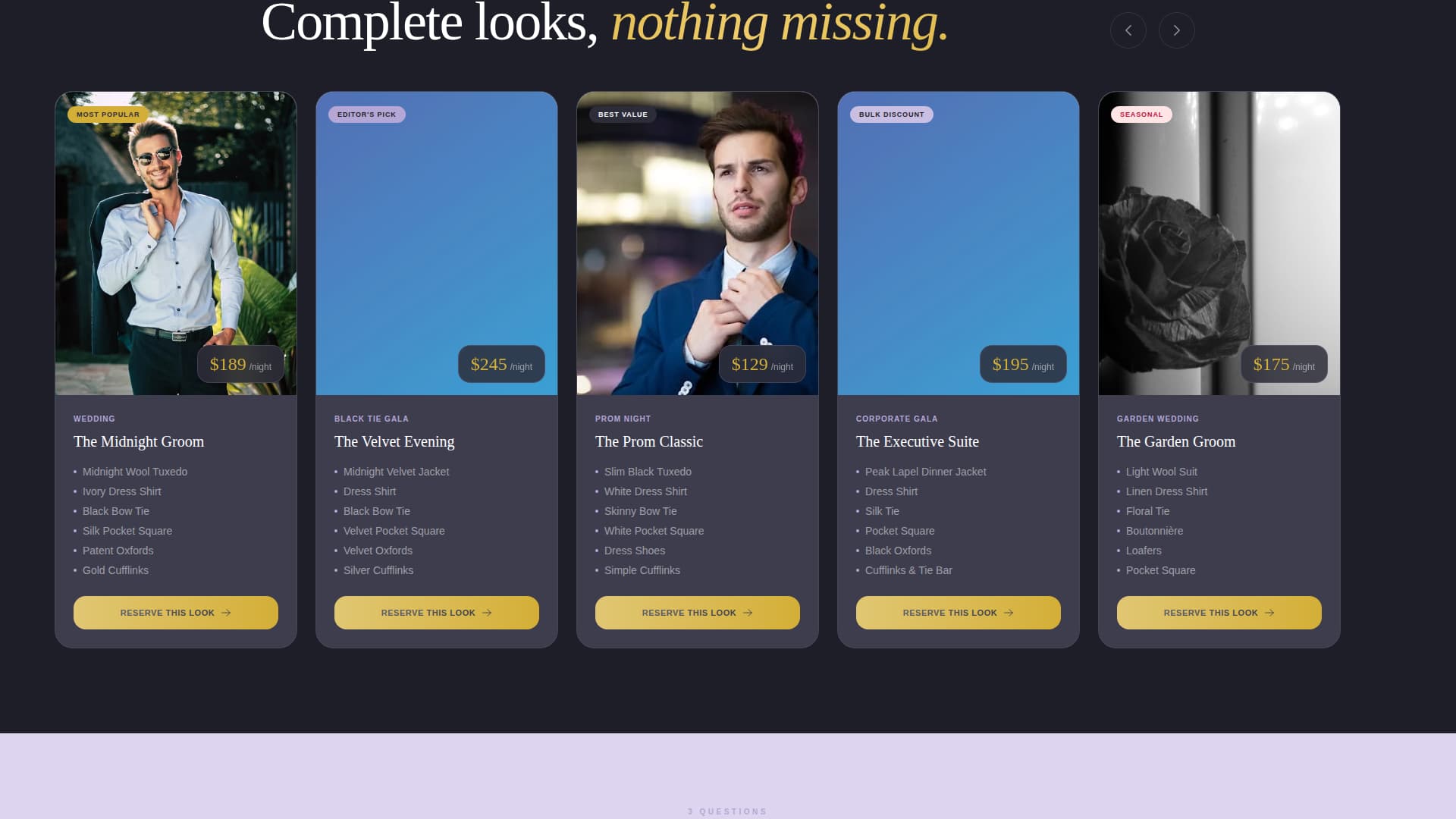 Drape - Elegant Formalwear Landing Page Template