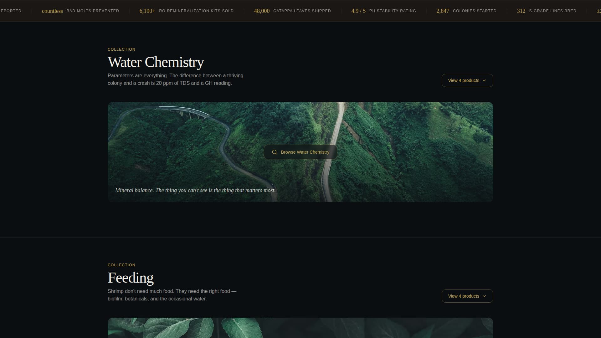 Molt — Expert Aquatic Hobby Landing Page Template