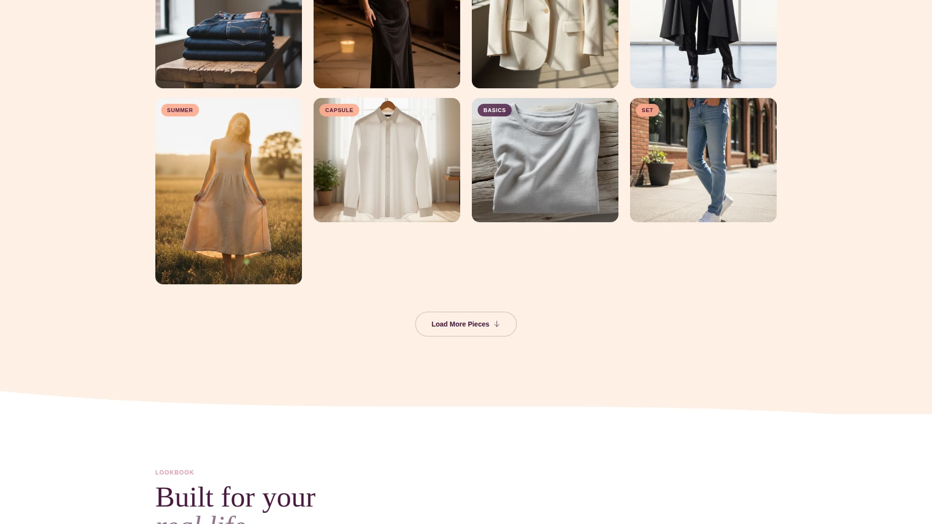Threads - Curated Fashion Landing Page Template