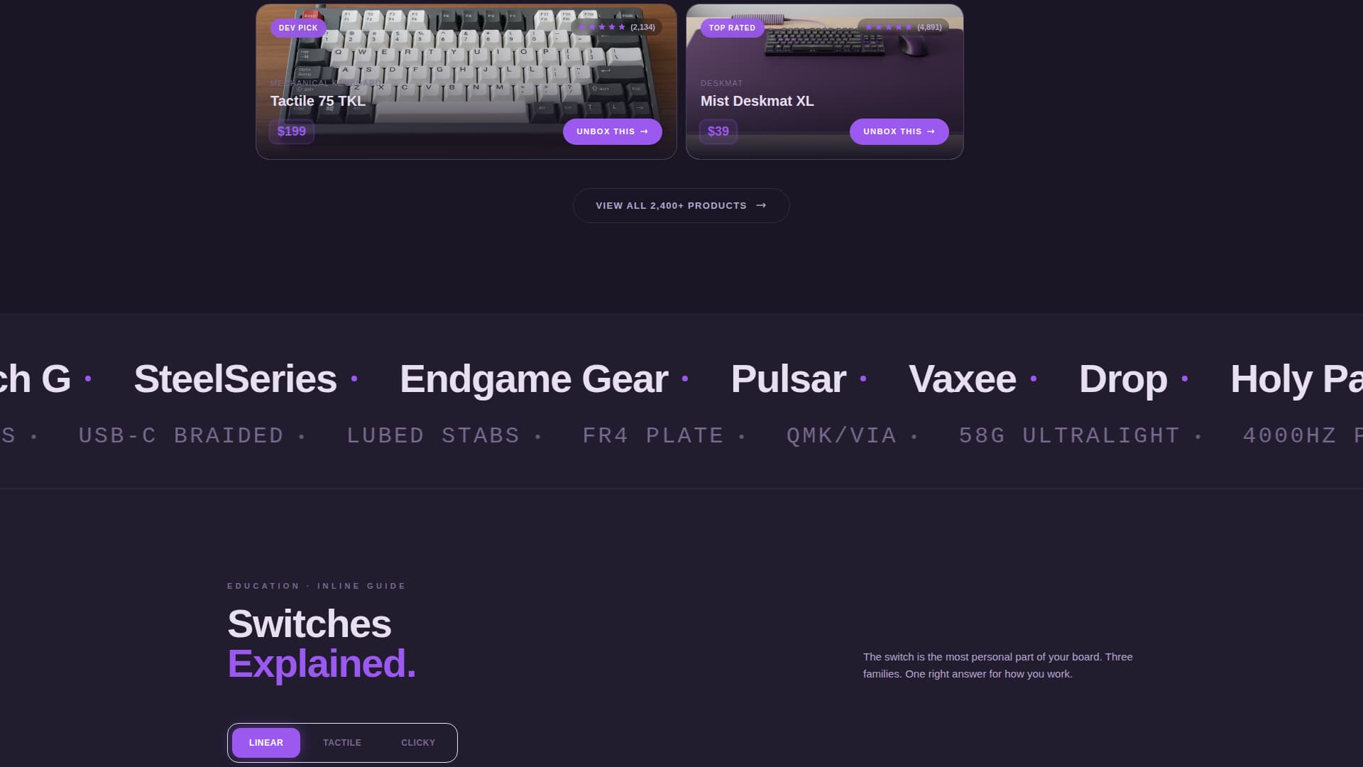 Peripheral - Premium Gamingperipherals Landing Page Template
