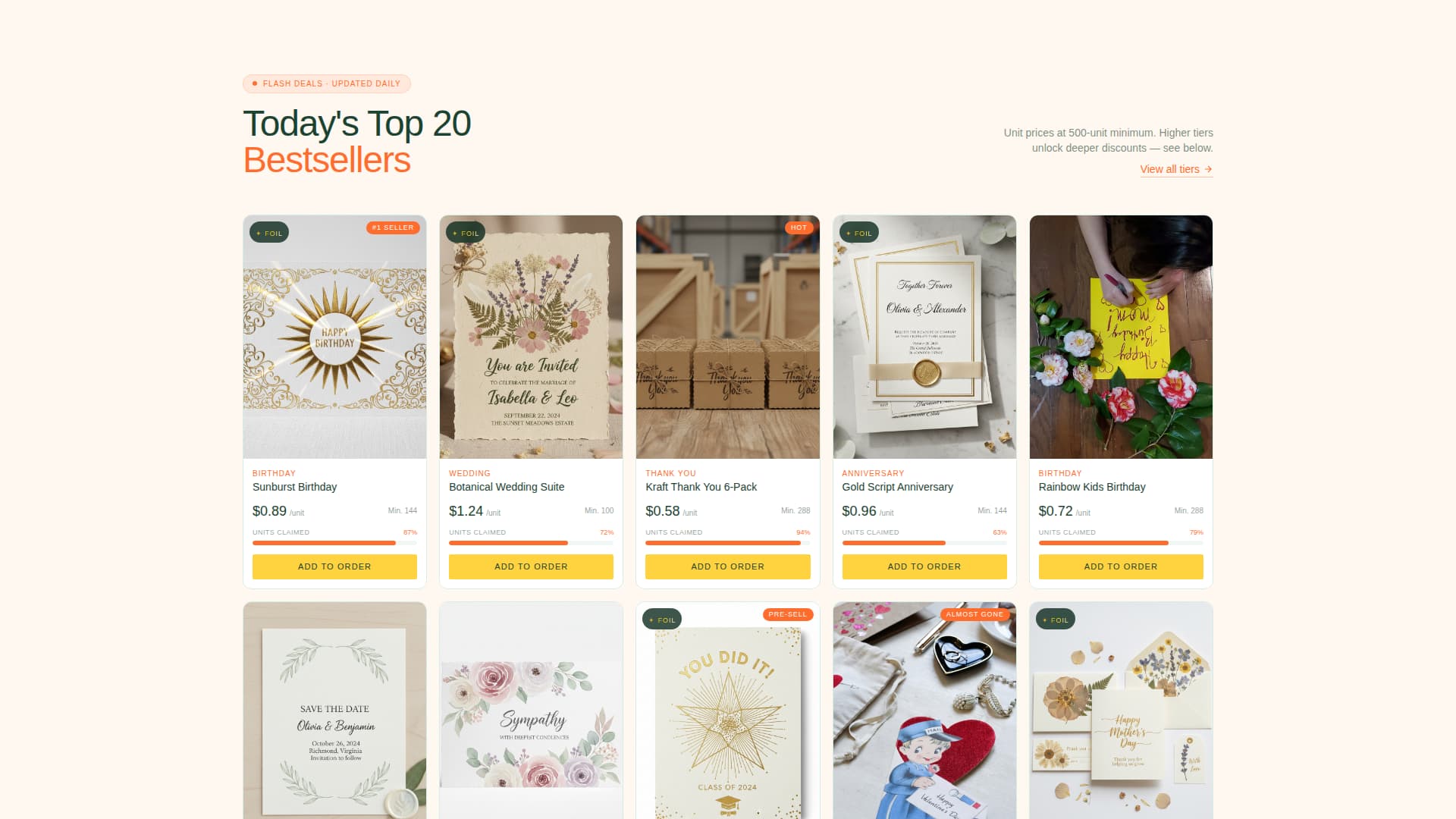 Stockcard - Vivid Wholesale Landing Page Template