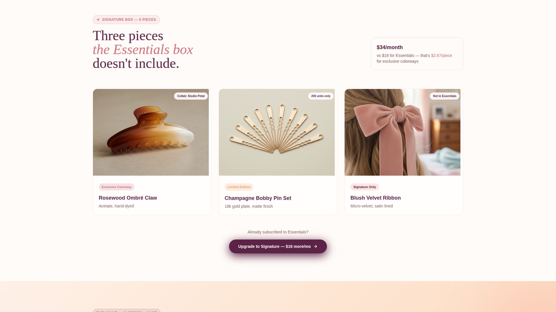 Clip - Curated Accessories Landing Page Template