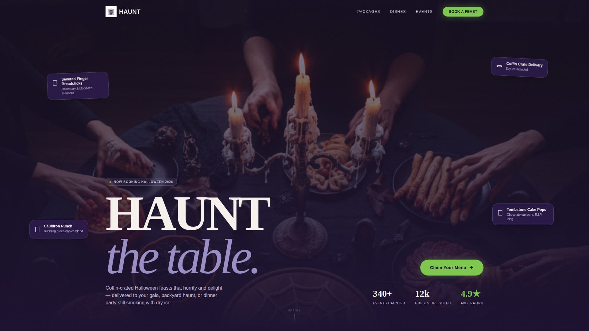 Halloween Business Pricing Website Template