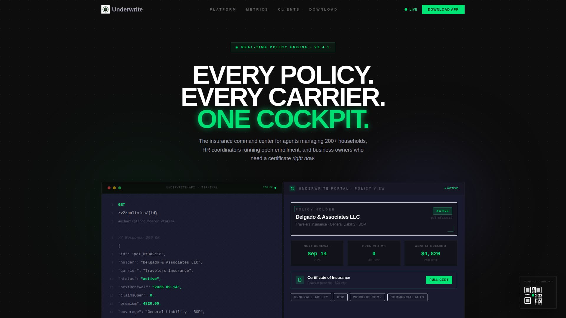 Secure — Powerful Insurance Platform Landing Page Template