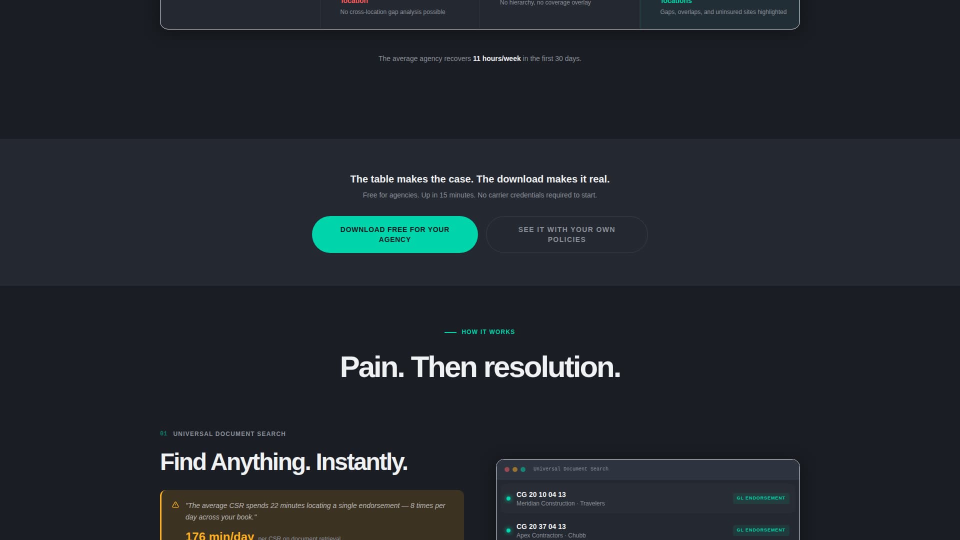 Optimize — Powerful Insurance Administration Landing Page Template