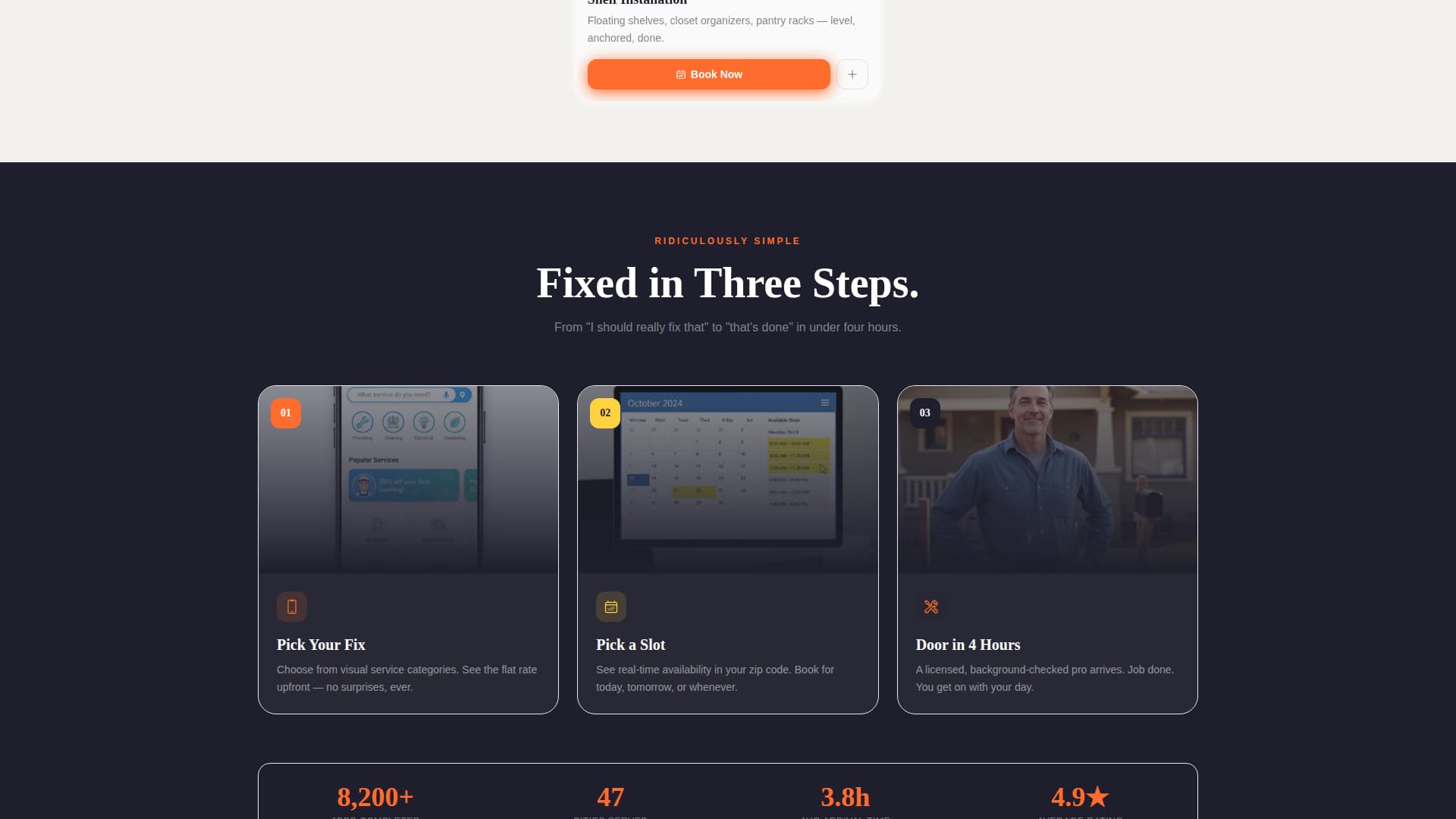 Wrench — Expert Home Maintenance Landing Page Template