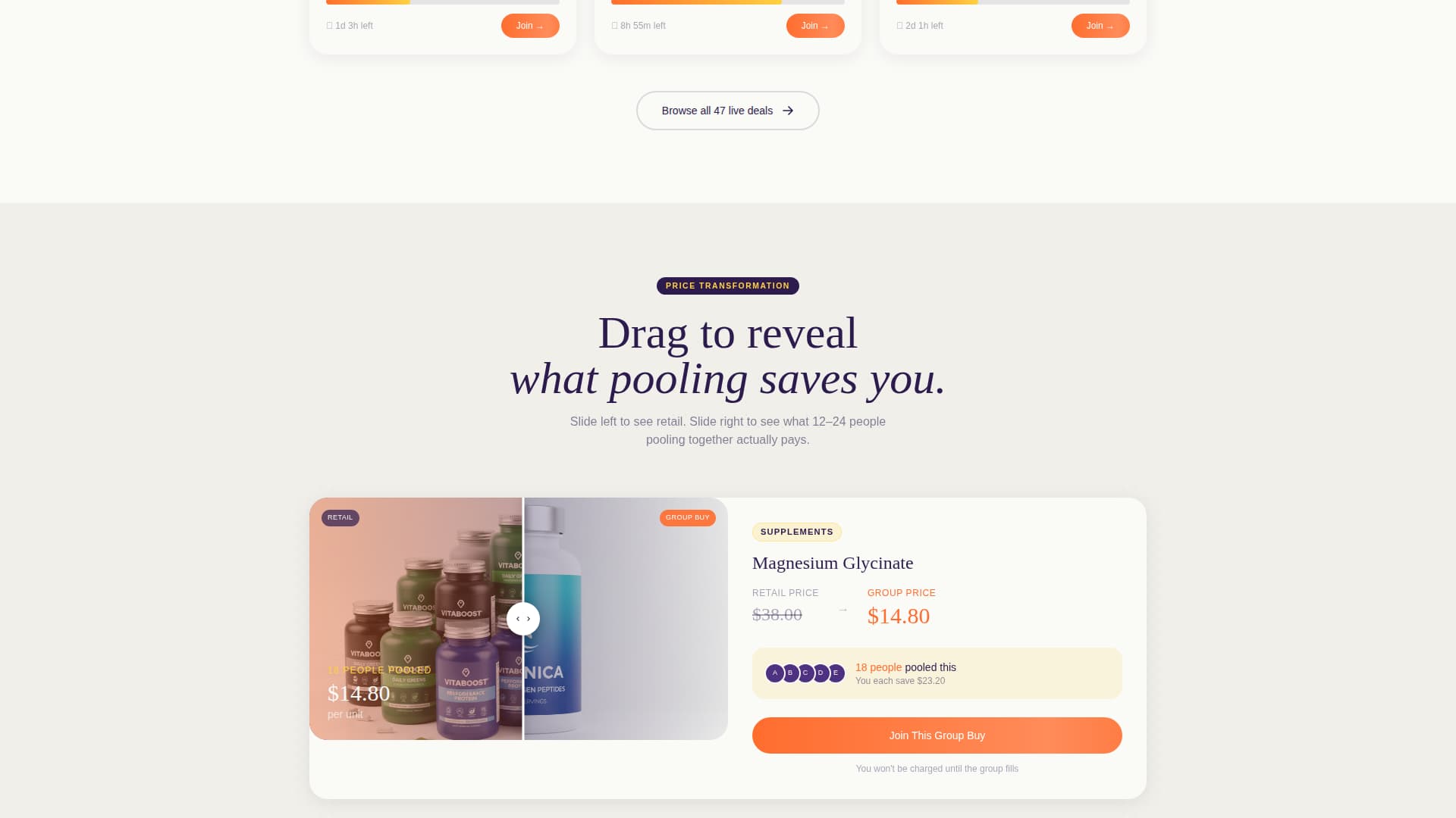 Pooled - Bold Wellness Landing Page Template